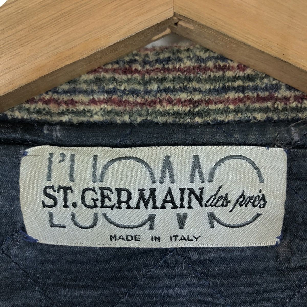 Flannel VINTAGE FLANNEL WOOL JACKET ST.GERMAIN DES PRES MADE ITALY Size US M / EU 48-50 / 2 - 12 Thumbnail