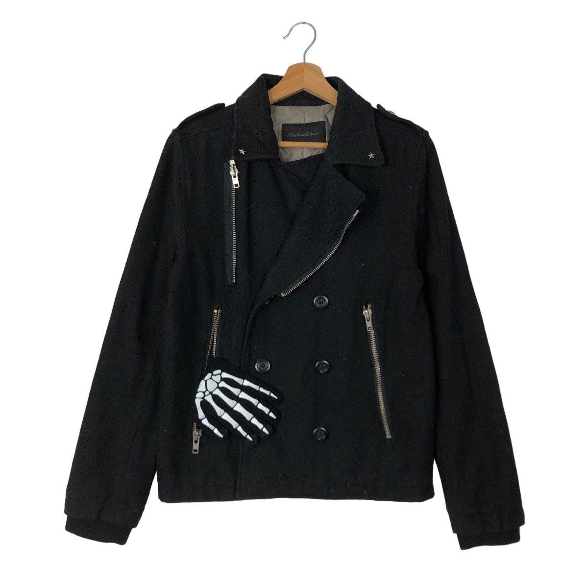 Japanese Brand VINTAGE DOUBLE BREAST PUNK RACE BIKER JACKET SCHOTT PERFECTO Size US M / EU 48-50 / 2 - 1 Thumbnail