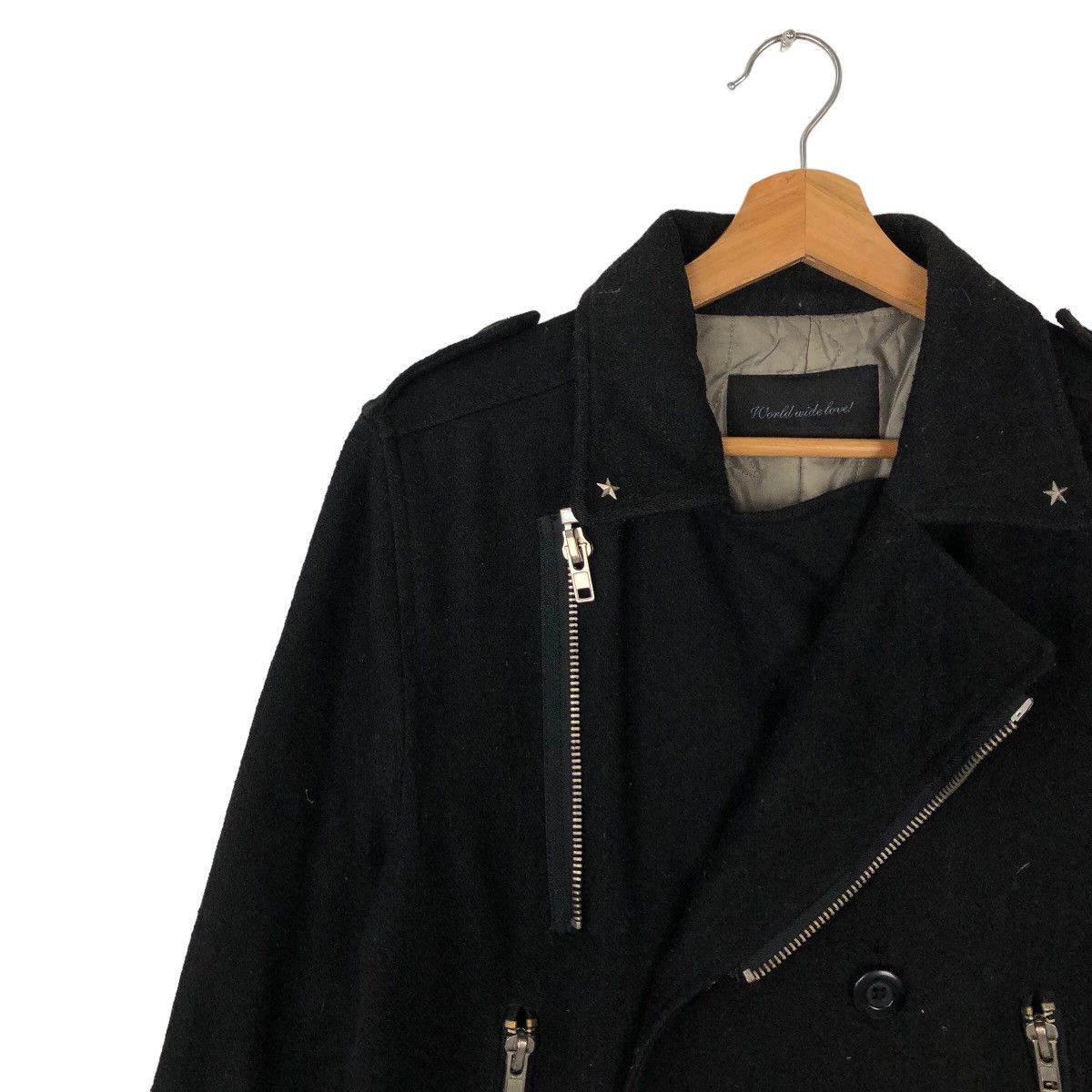 Japanese Brand VINTAGE DOUBLE BREAST PUNK RACE BIKER JACKET SCHOTT PERFECTO Size US M / EU 48-50 / 2 - 6 Thumbnail