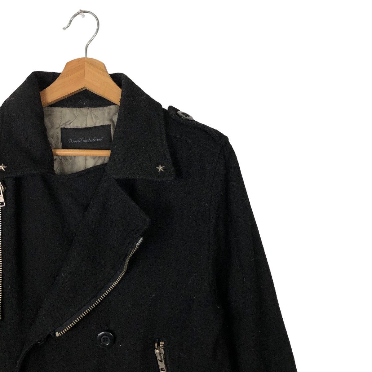 Japanese Brand VINTAGE DOUBLE BREAST PUNK RACE BIKER JACKET SCHOTT PERFECTO Size US M / EU 48-50 / 2 - 5 Thumbnail