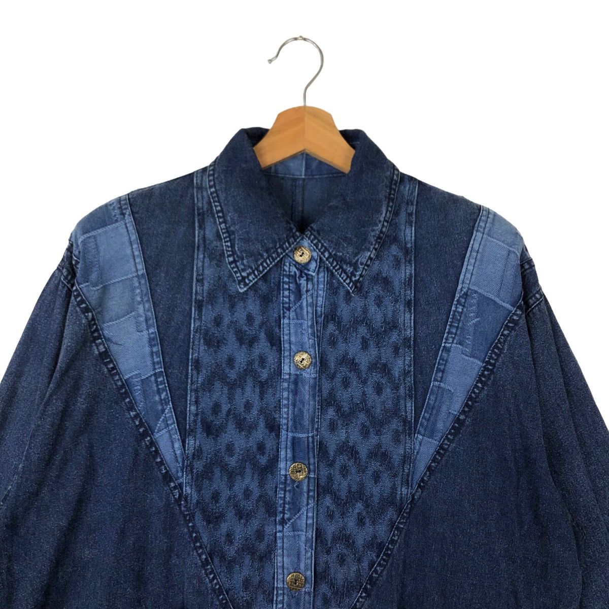 Blue Blue Japan VINTAGE SISOKO INDIGO BLUE BLUE JAPAN DESIGN JACKET Size US M / EU 48-50 / 2 - 2 Thumbnail