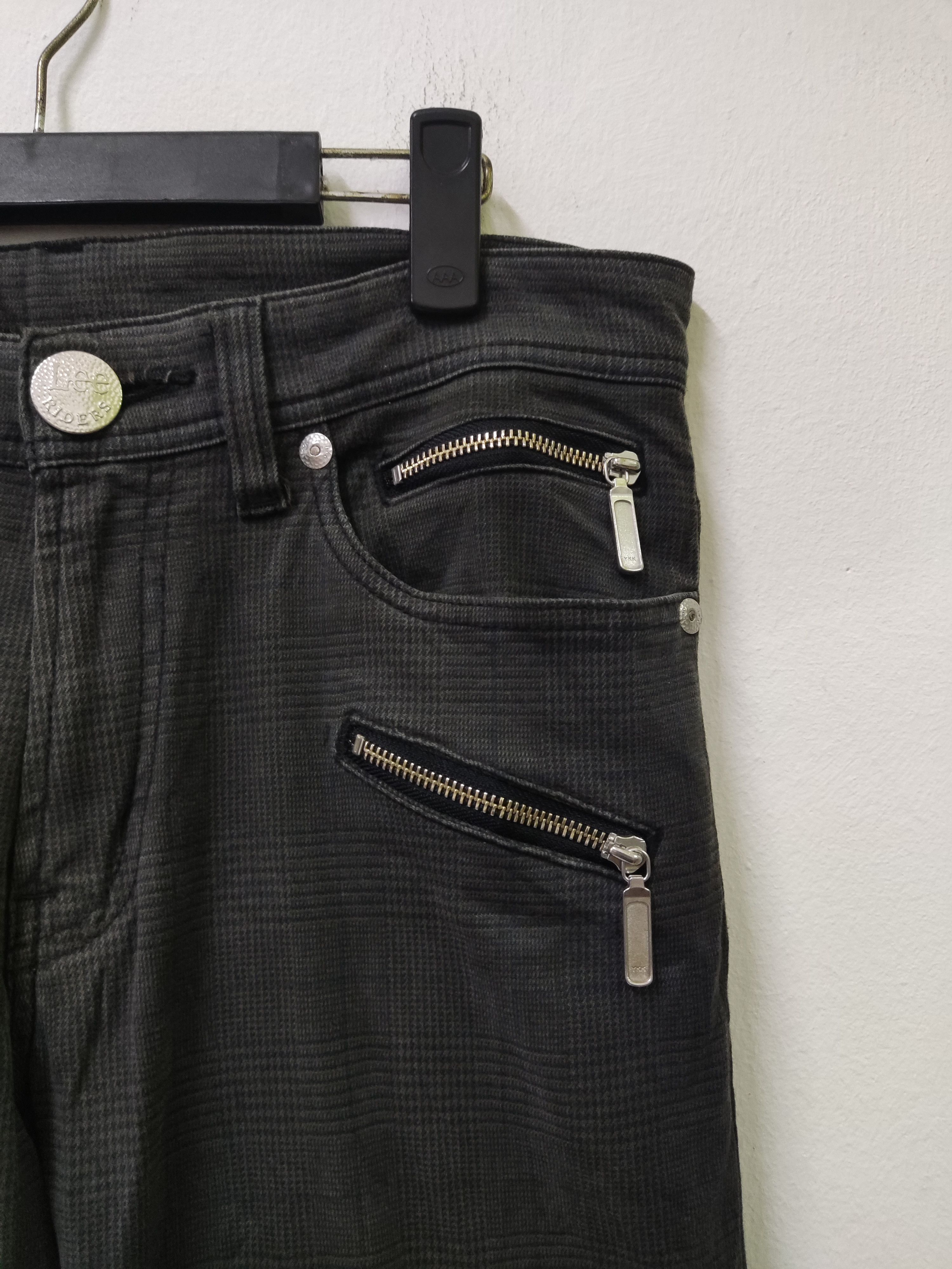 Jean Lee Riders Check Multi Zipper Pants Size US 32 / EU 48 - 5 Thumbnail