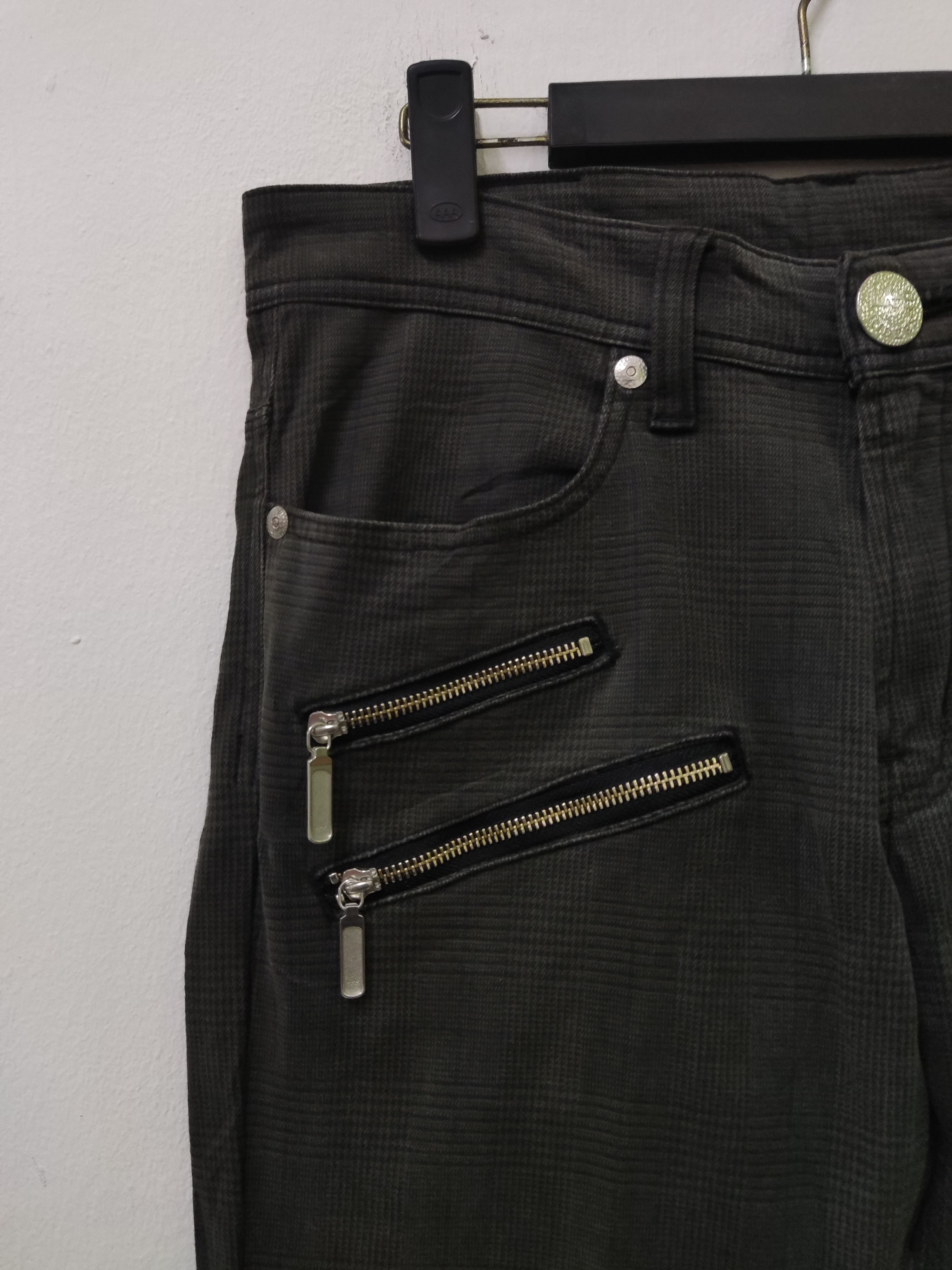 Jean Lee Riders Check Multi Zipper Pants Size US 32 / EU 48 - 4 Thumbnail