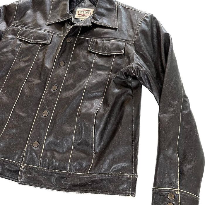 Sportswear Vegan Leather Jacket XL Brown Polyvinyl Grailed