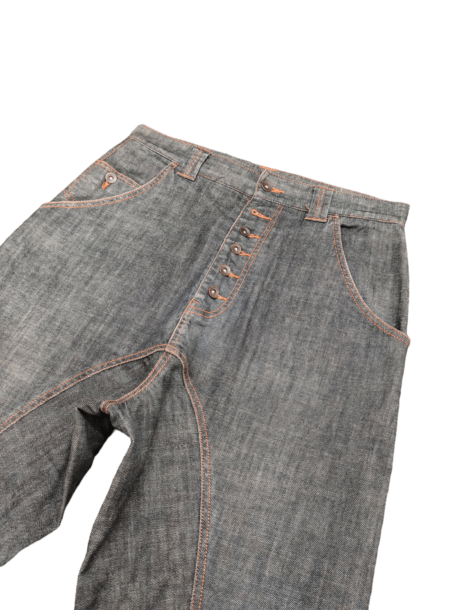 Comme des Garcons × Undercover Rageblue Japan Cut & Sew Drop Crotch Denim Jeans Kapital Size US 32 / EU 48 - 2 Thumbnail