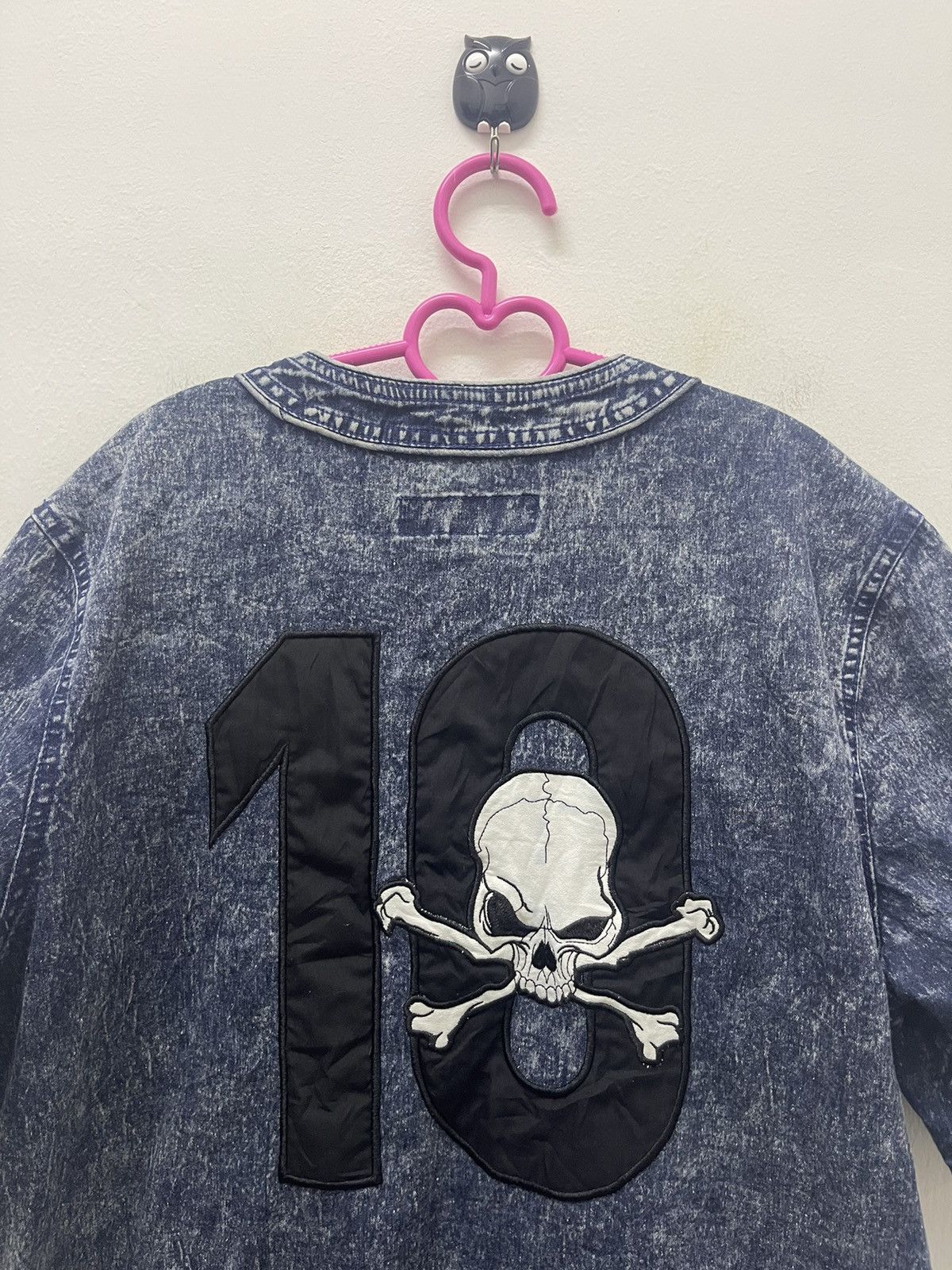 Japanese Brand Rare Vintage RETRO DISTRIKT Japan Mr Skulls 10 Acid Wash Size US L / EU 52-54 / 3 - 2 Thumbnail