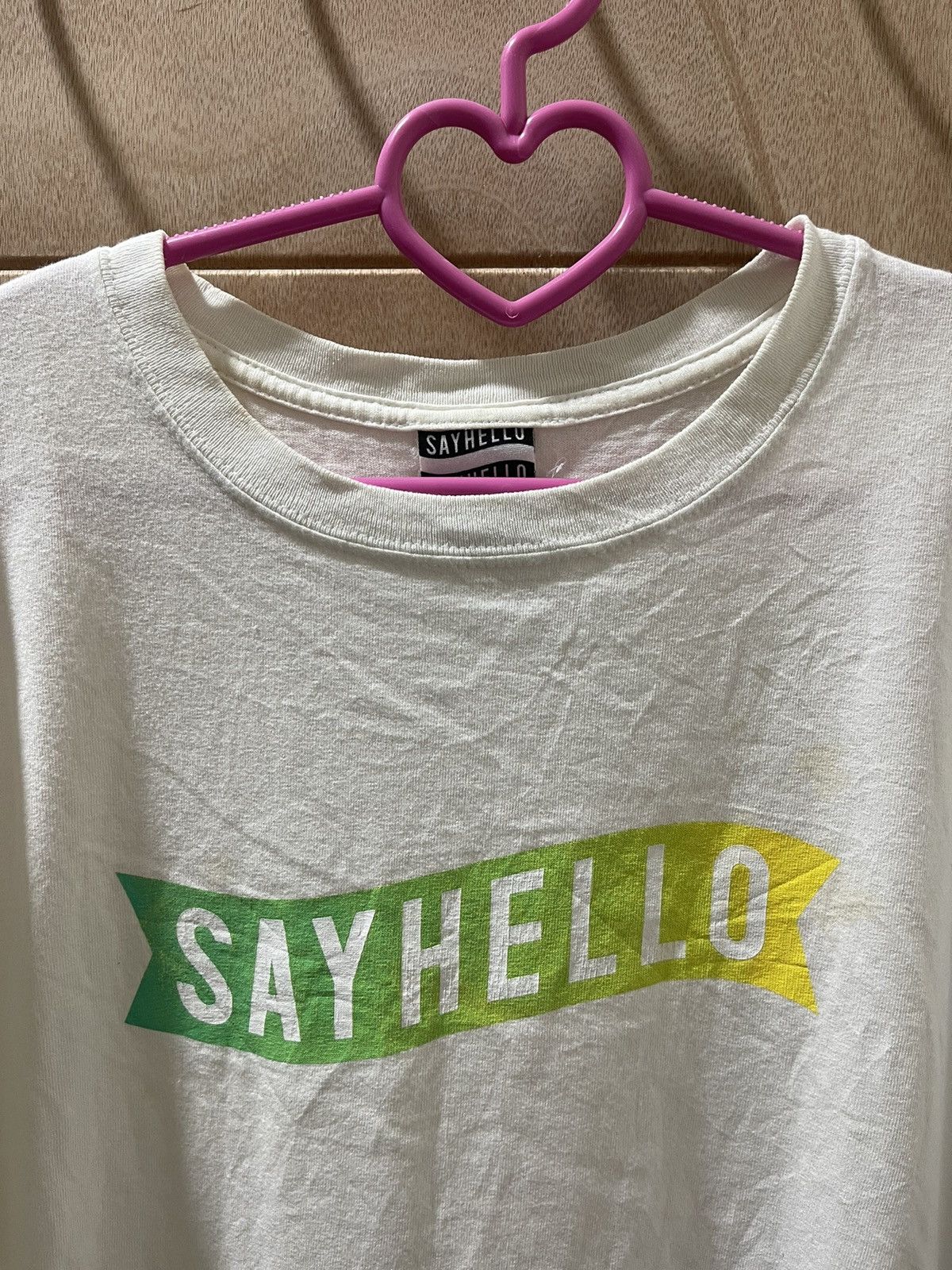 SAYHELLO Rare Vintage SAY HELLO Tokyo x BEAMS T Spell Out Big Logo Size US L / EU 52-54 / 3 - 2 Thumbnail