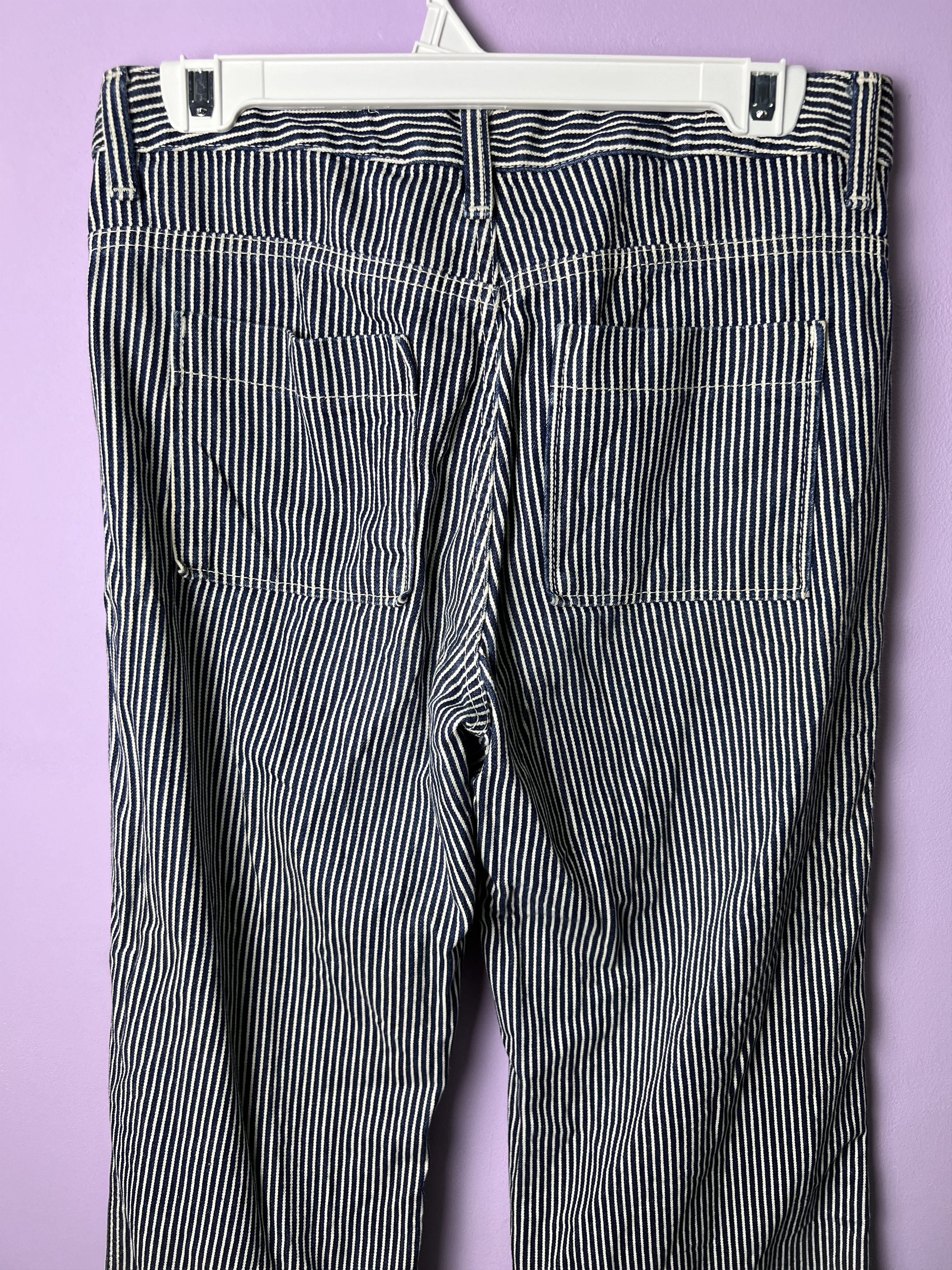 Japanese Brand 🔥Vintage Japanese Brand Hickory Stripe Bush Pants Size US 30 / EU 46 - 10 Thumbnail