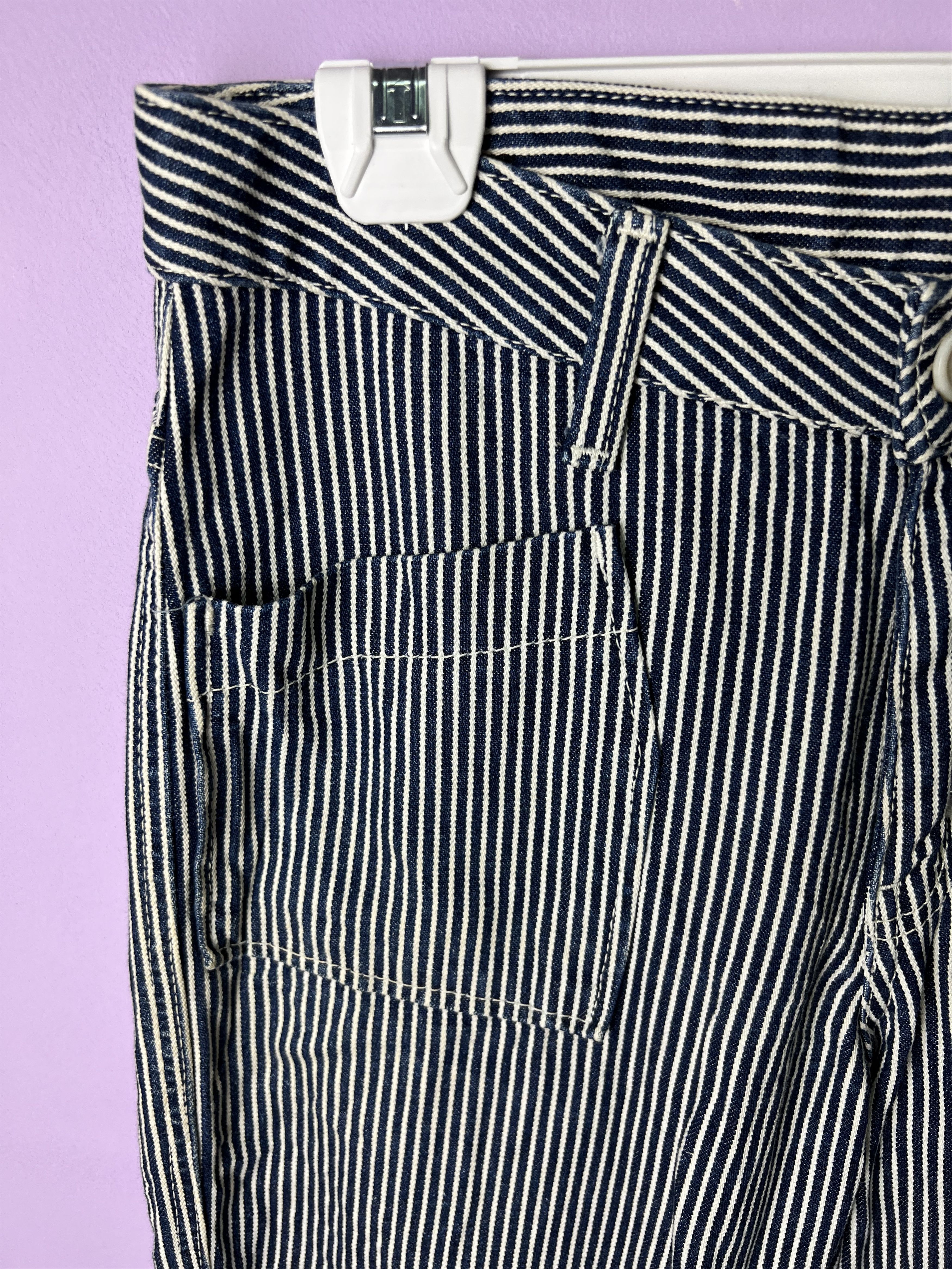 Japanese Brand 🔥Vintage Japanese Brand Hickory Stripe Bush Pants Size US 30 / EU 46 - 7 Thumbnail