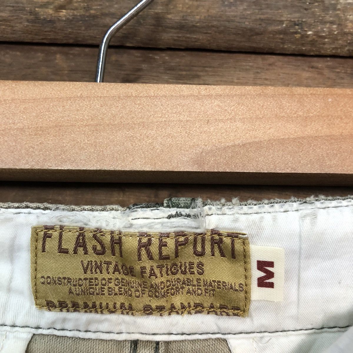 Japanese Brand Flash Report Green Army Multipocket Cargo Pants #3873DL Size US 31 - 12 Thumbnail