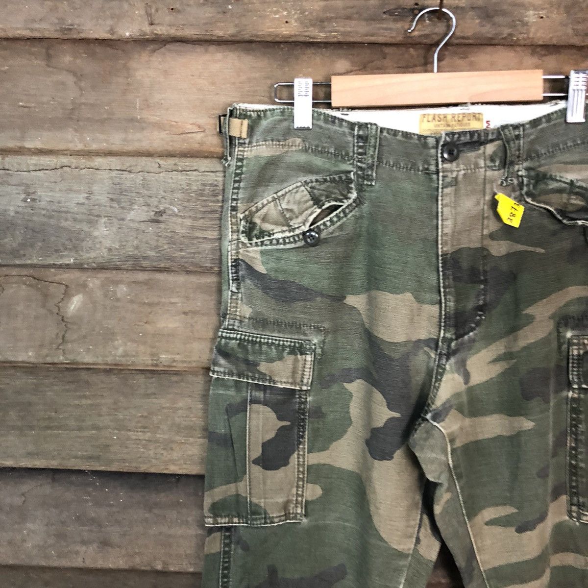 Japanese Brand Flash Report Green Army Multipocket Cargo Pants #3873DL Size US 31 - 6 Thumbnail
