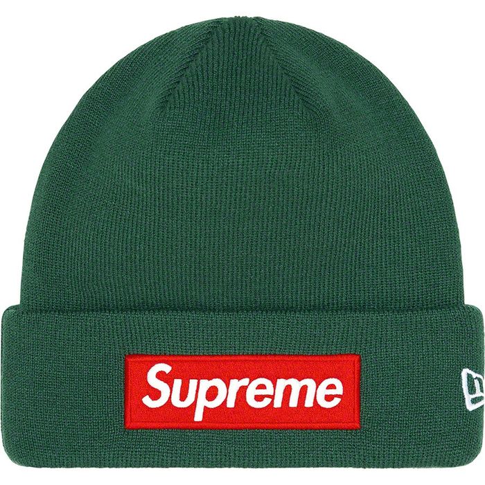 Supreme Supreme 22FW New Era Box Logo Beanie Dark Pine in Hand