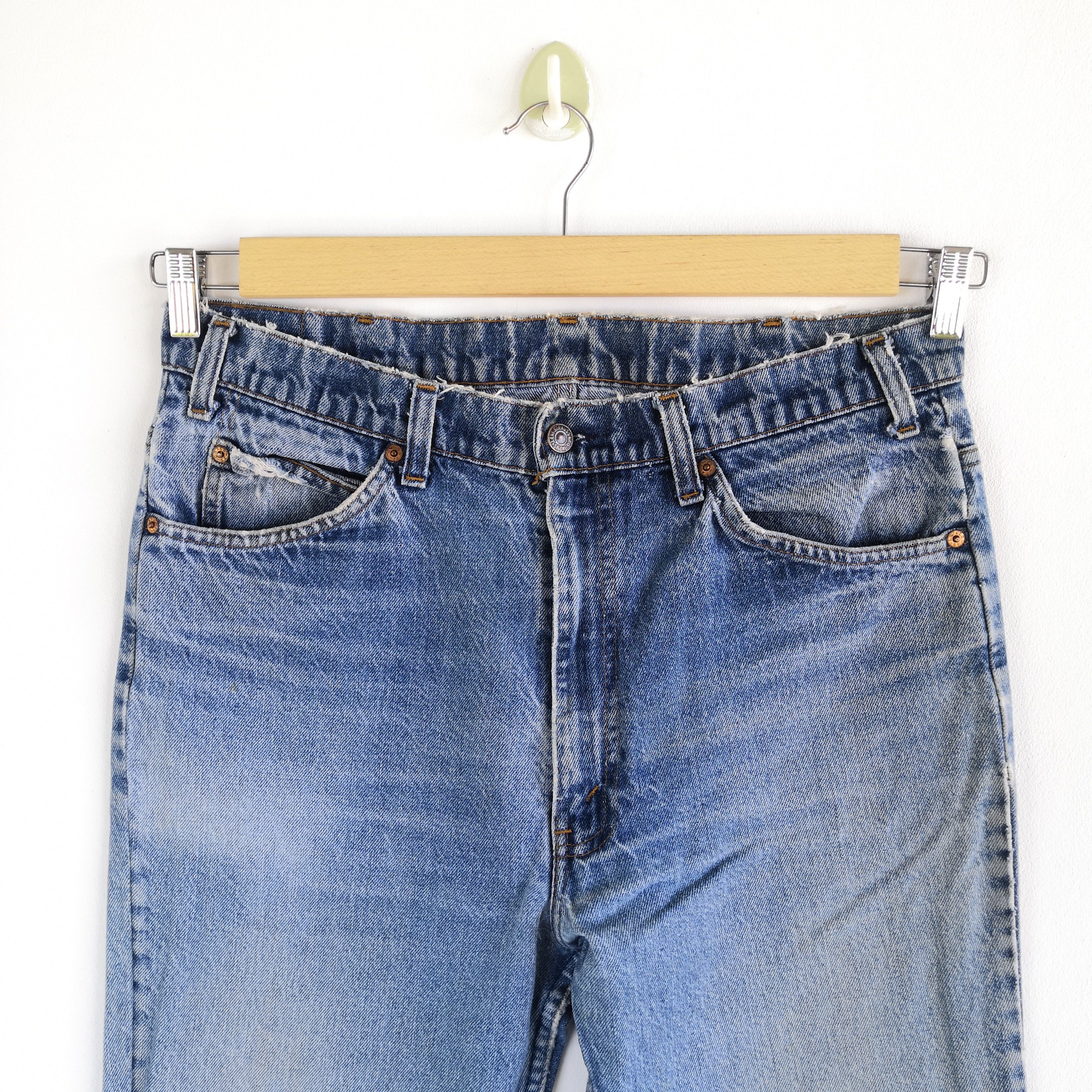 Levi's Levis 517 Denim Distressed Levi's Orange Tab Flare Jeans Size US 34 / EU 50 - 3 Thumbnail