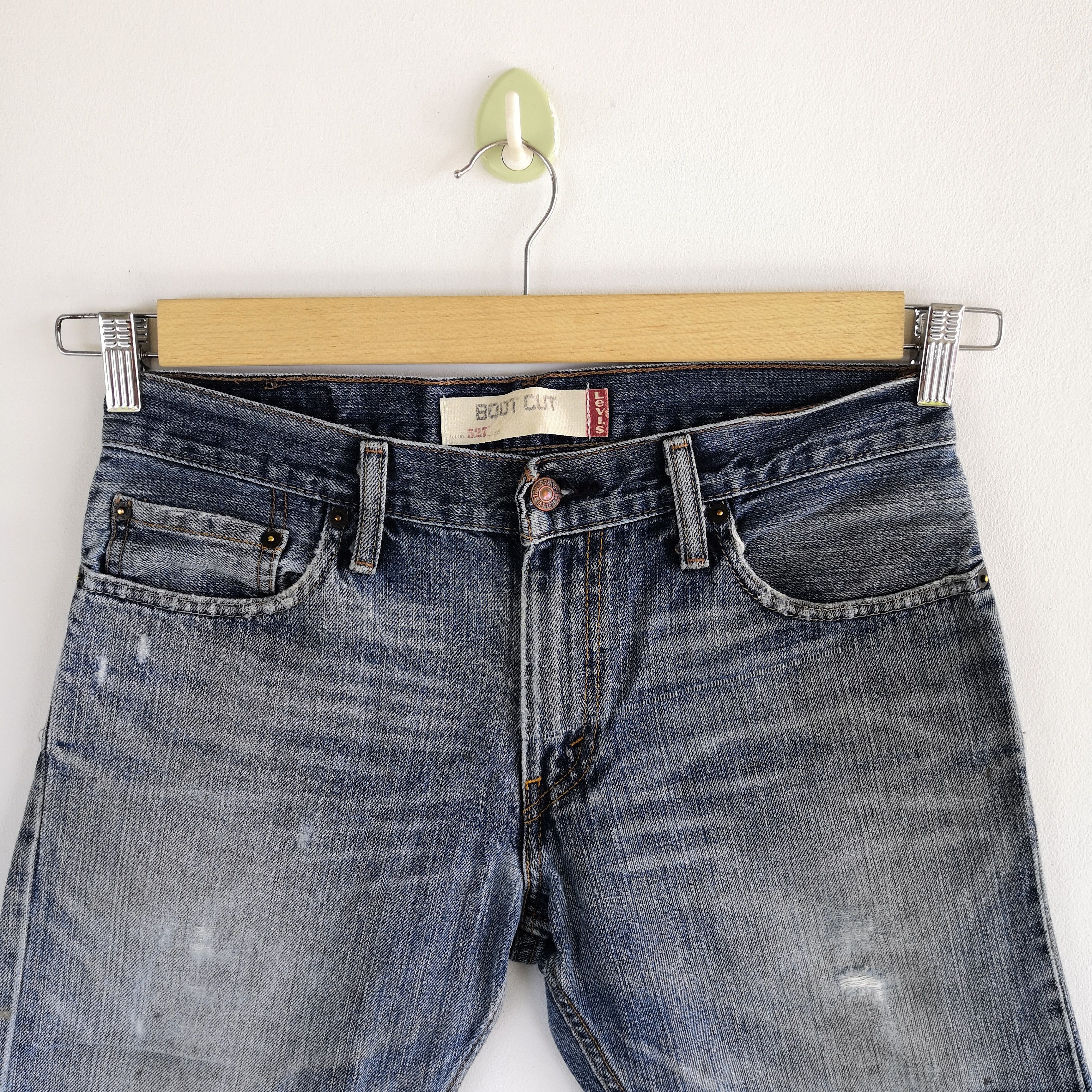 Levi's Vintage Levis Distressed Flare Jeans Levis 527 Bootcut Denim Size US 32 / EU 48 - 3 Thumbnail