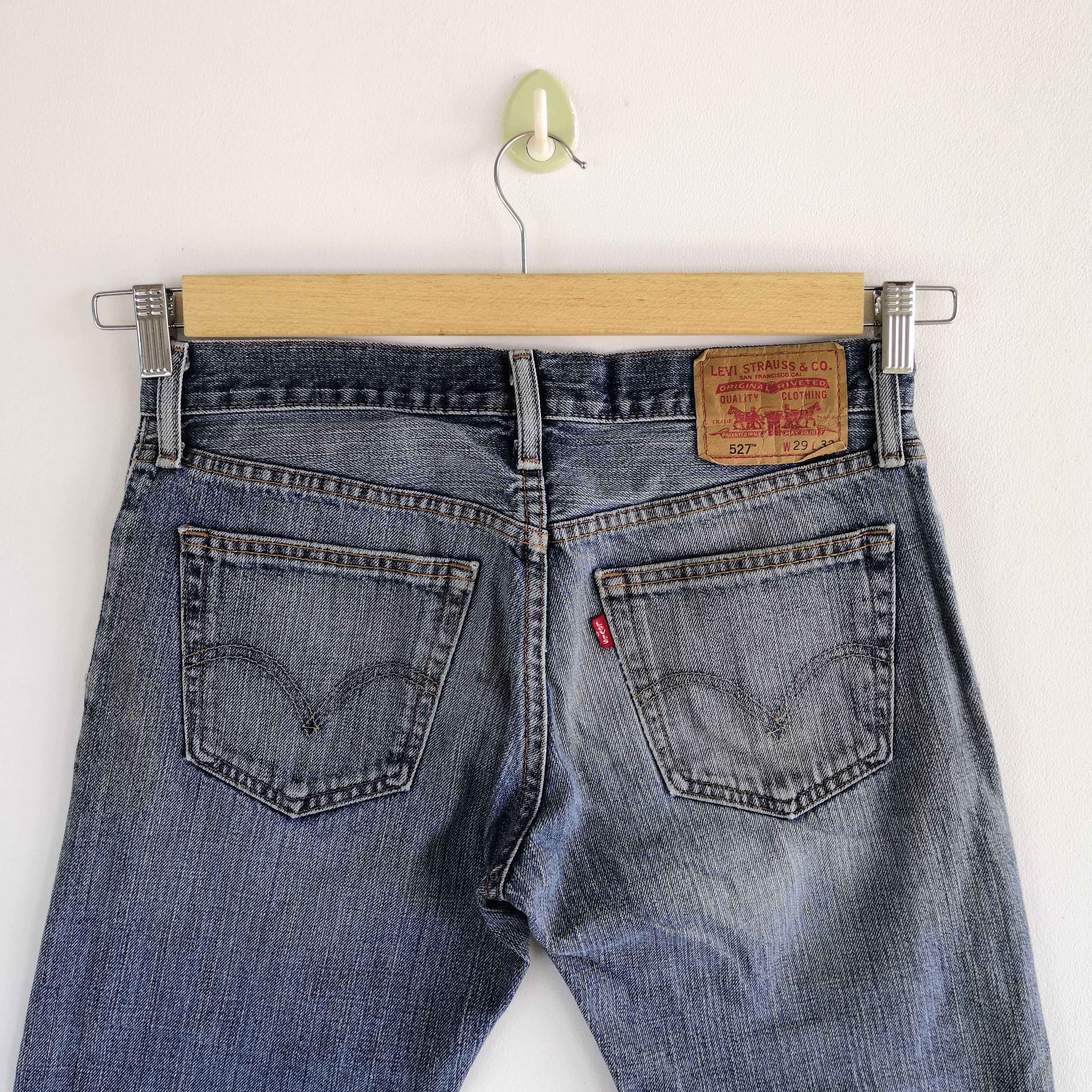 Levi's Vintage Levis Distressed Flare Jeans Levis 527 Bootcut Denim Size US 32 / EU 48 - 6 Thumbnail