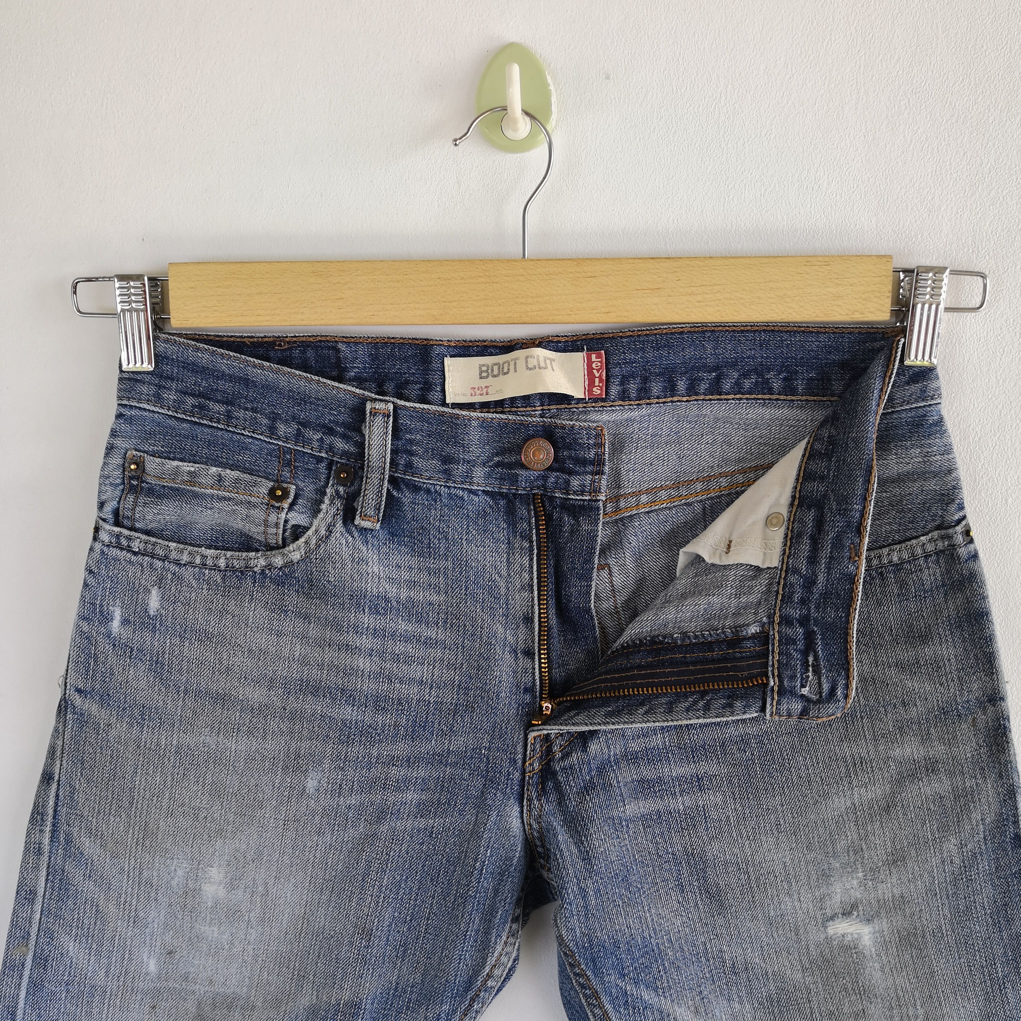 Levi's Vintage Levis Distressed Flare Jeans Levis 527 Bootcut Denim Size US 32 / EU 48 - 9 Thumbnail