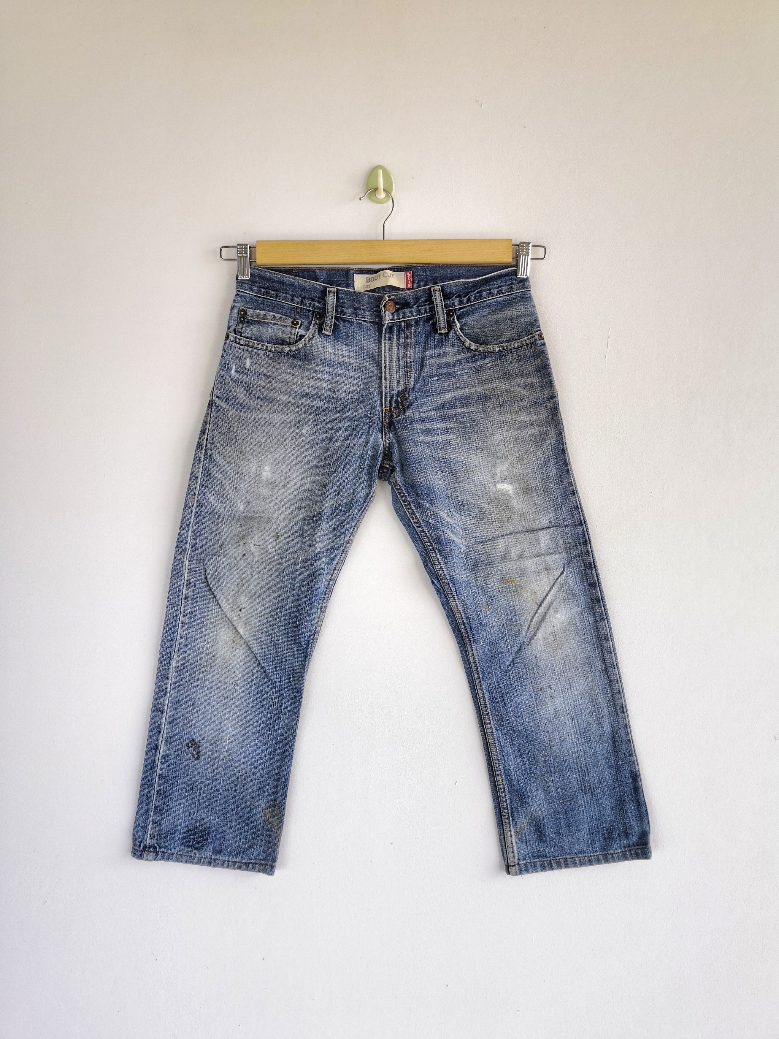 Levi's Vintage Levis Distressed Flare Jeans Levis 527 Bootcut Denim Size US 32 / EU 48 - 1 Thumbnail