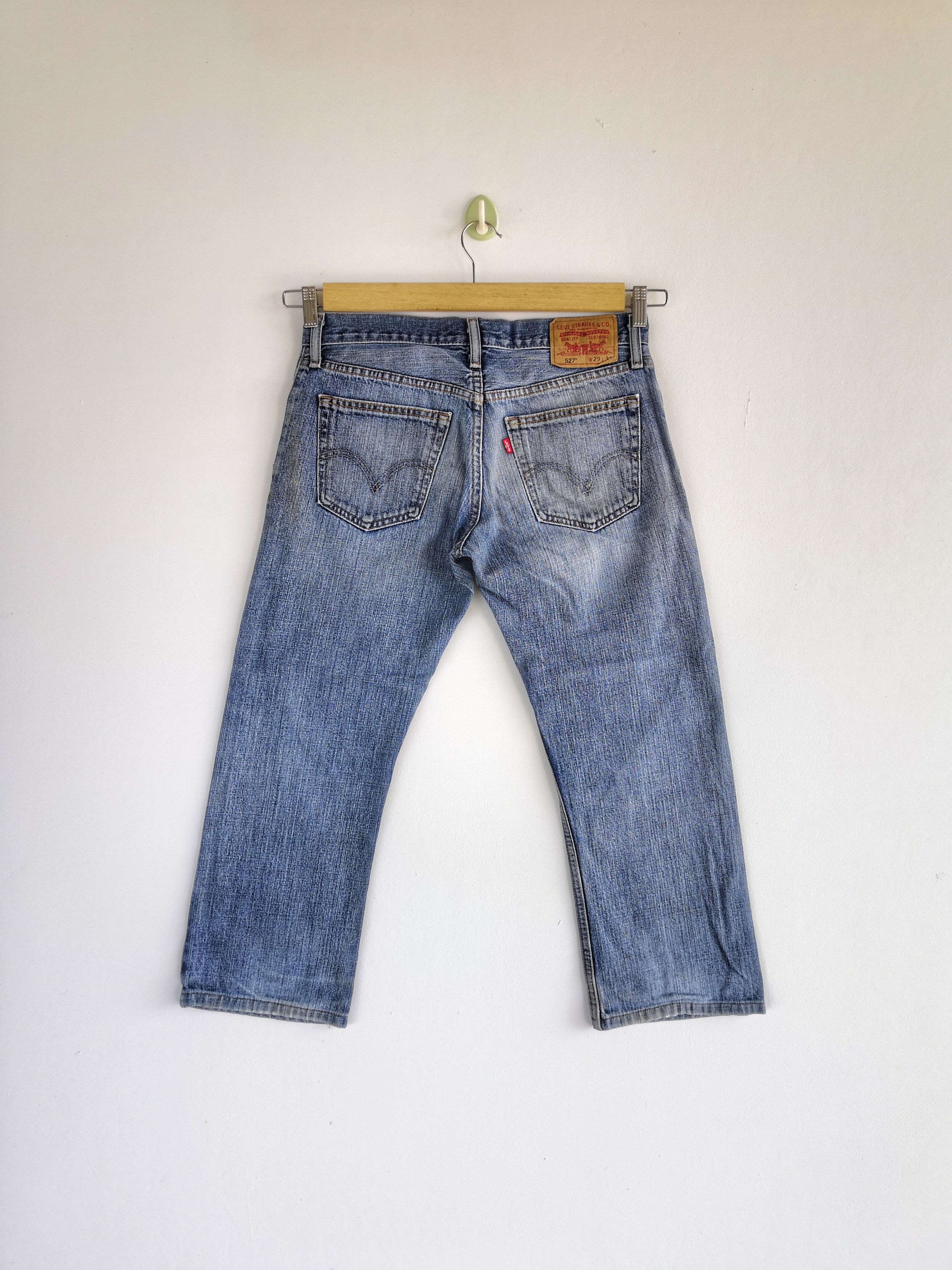 Levi's Vintage Levis Distressed Flare Jeans Levis 527 Bootcut Denim Size US 32 / EU 48 - 2 Thumbnail