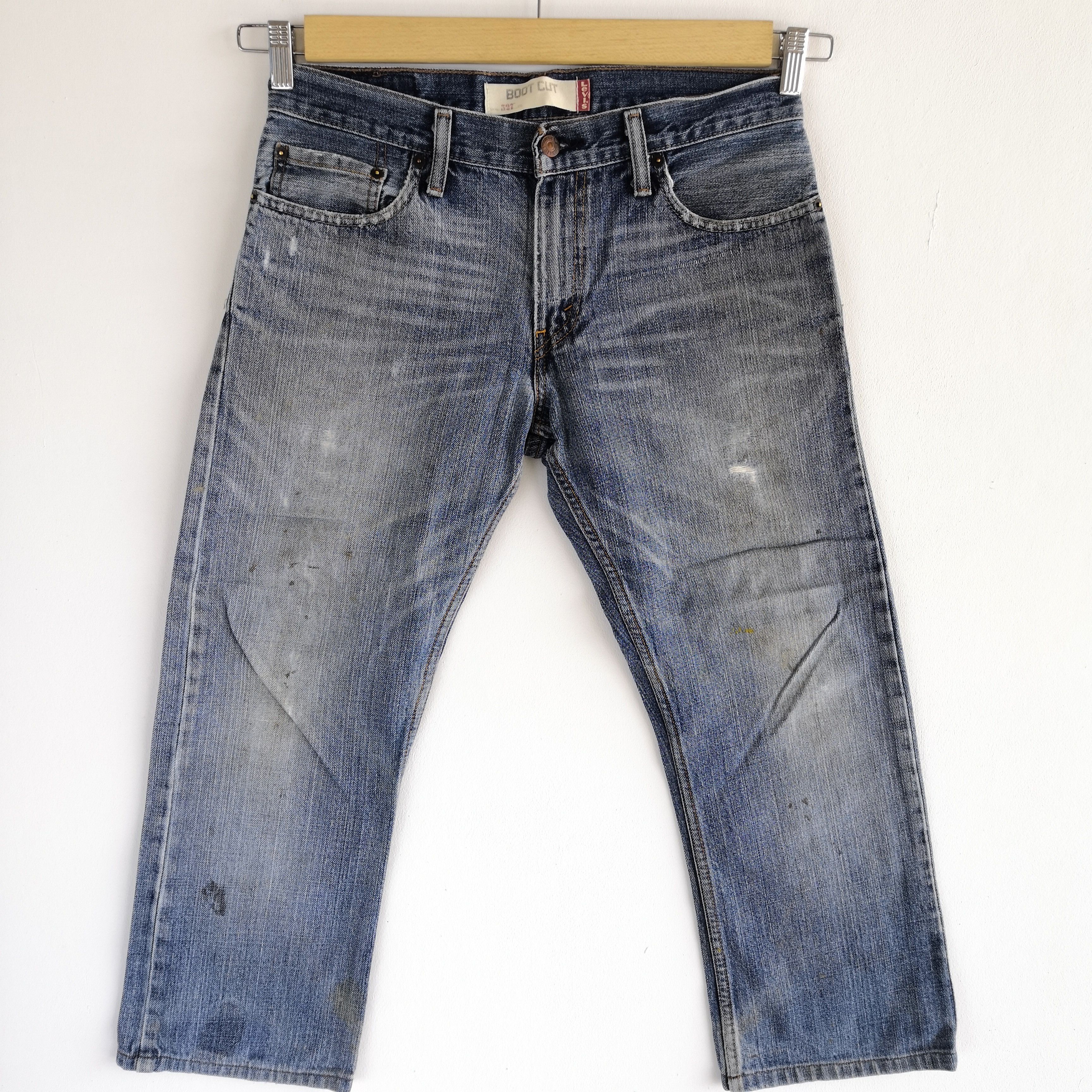 Levi's Vintage Levis Distressed Flare Jeans Levis 527 Bootcut Denim Size US 32 / EU 48 - 4 Thumbnail