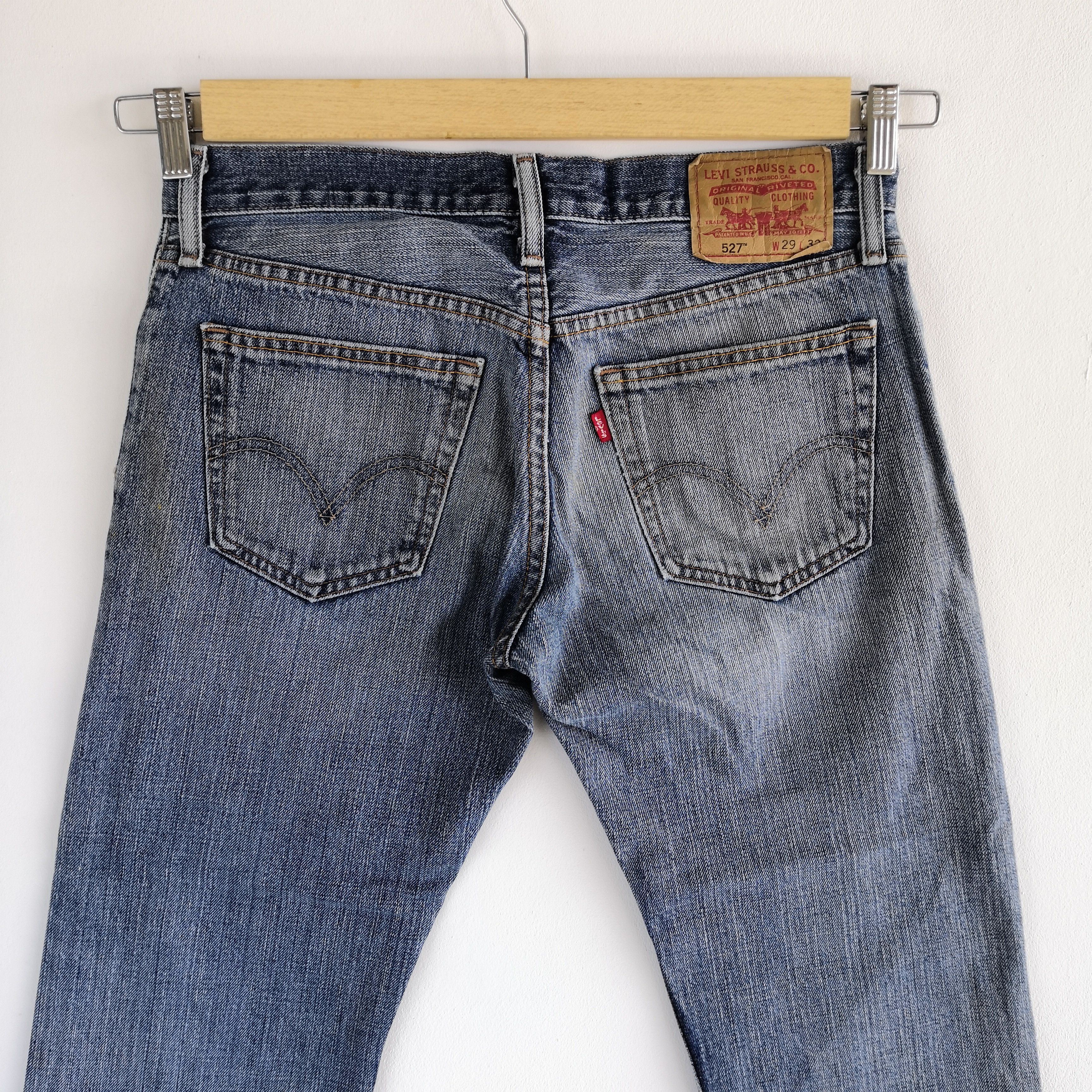 Levi's Vintage Levis Distressed Flare Jeans Levis 527 Bootcut Denim Size US 32 / EU 48 - 7 Thumbnail