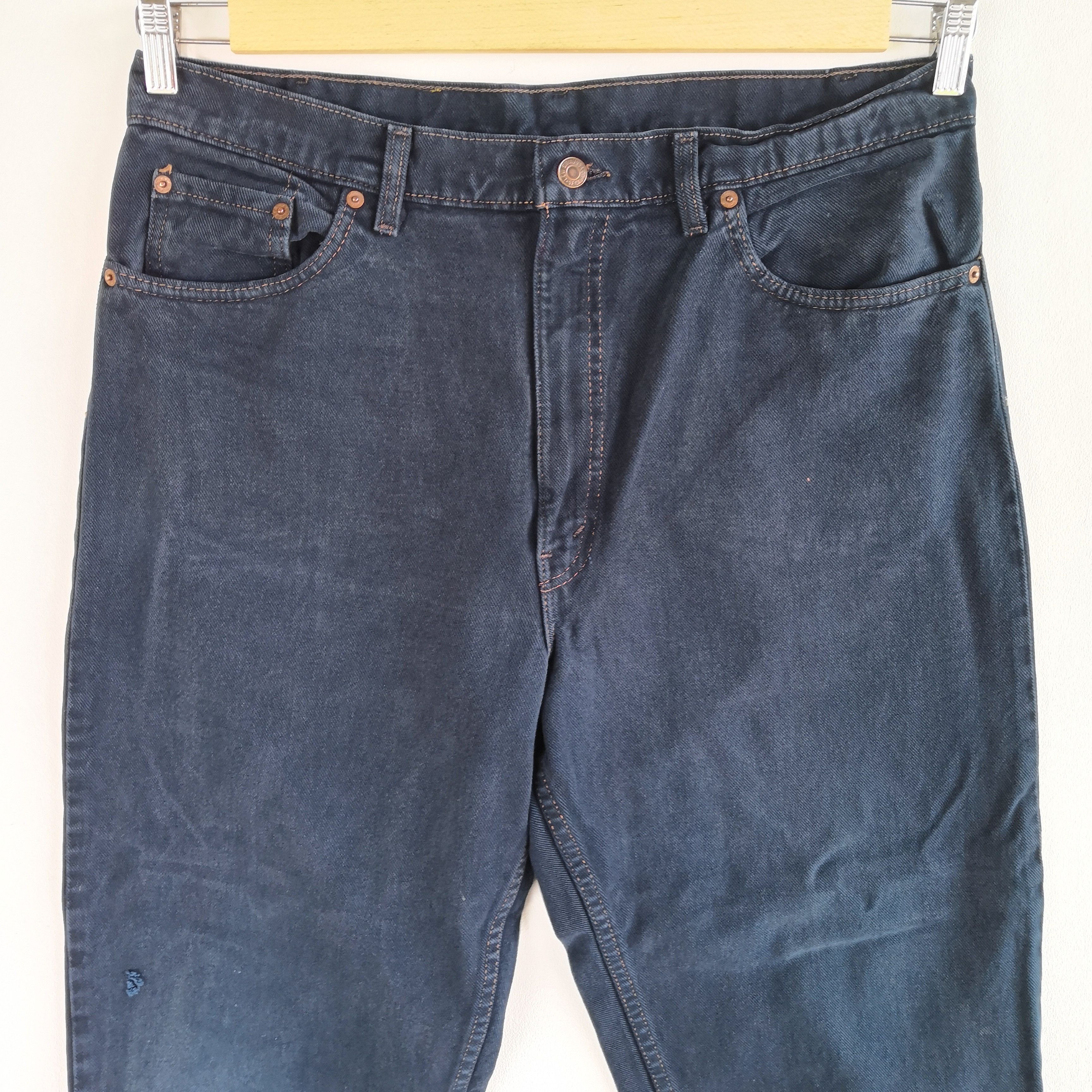 Levi's Vintage Levis Jeans Faded Black Denim Tapered Leg Pants Size US 36 / EU 52 - 3 Thumbnail