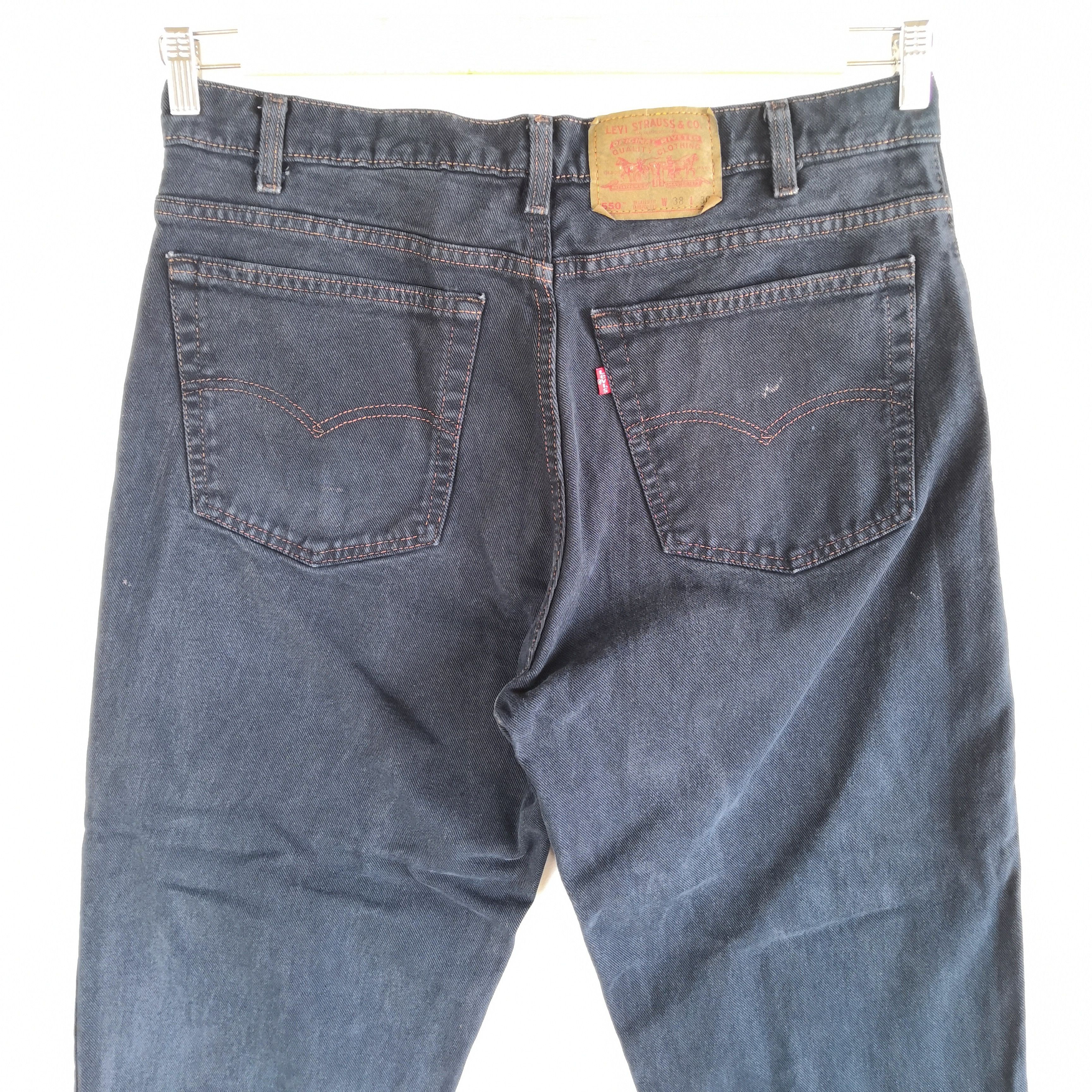 Levi's Vintage Levis Jeans Faded Black Denim Tapered Leg Pants Size US 36 / EU 52 - 4 Thumbnail