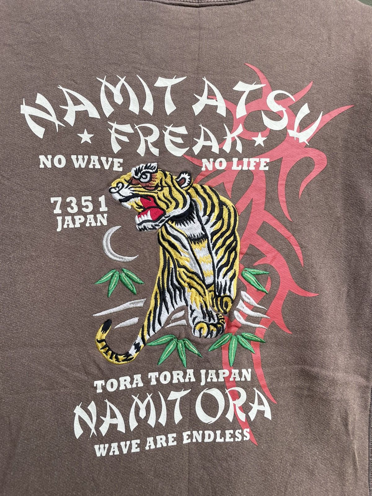 Japanese Brand × Vintage Vintage Sukajan Namitatsu Tiger Embroidery Big Logo Sweter Size US M / EU 48-50 / 2 - 9 Thumbnail