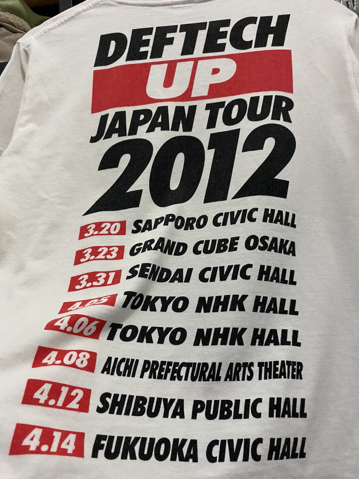 Band Tees Vintage Deftech “UP” Japan Tour Y2k Reggae Tshirt Size US M / EU 48-50 / 2 - 7 Thumbnail