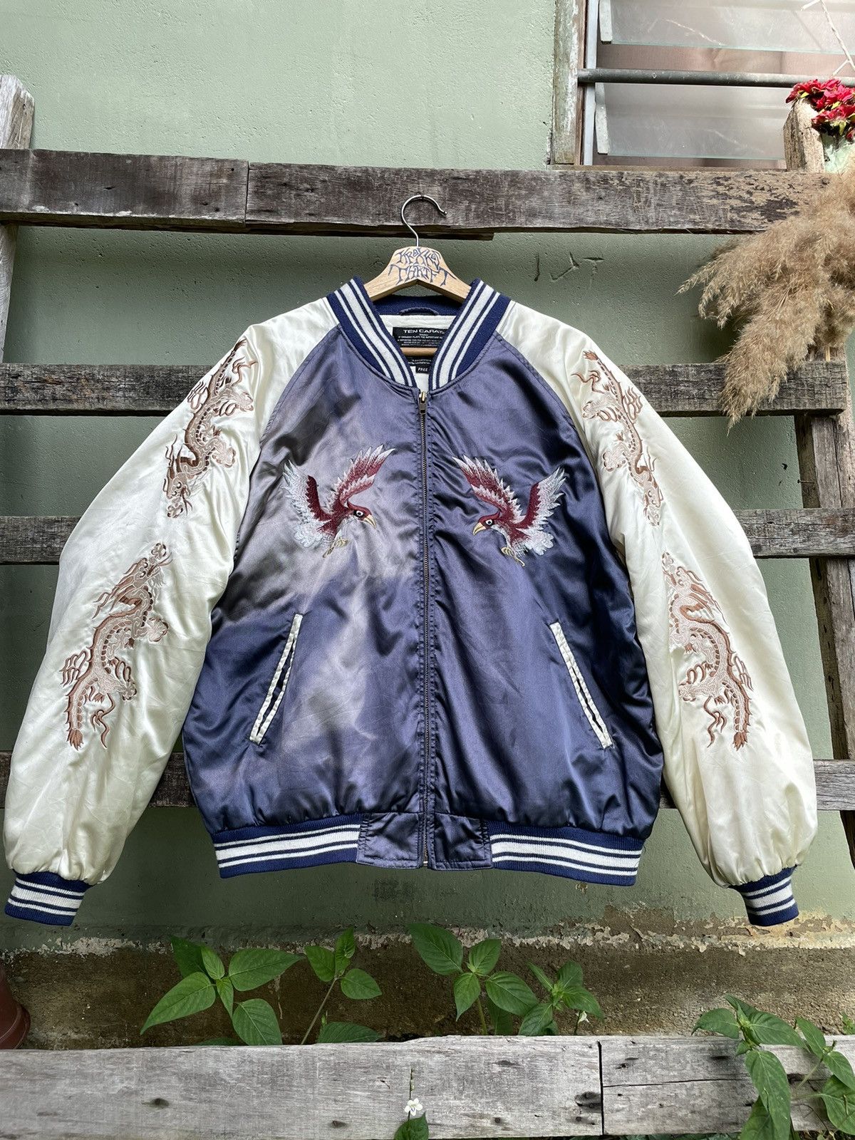 Japanese Brand × Vintage Vintage Sukajan USS Midway Tiger Embroidery Jacket Size US L / EU 52-54 / 3 - 2 Thumbnail