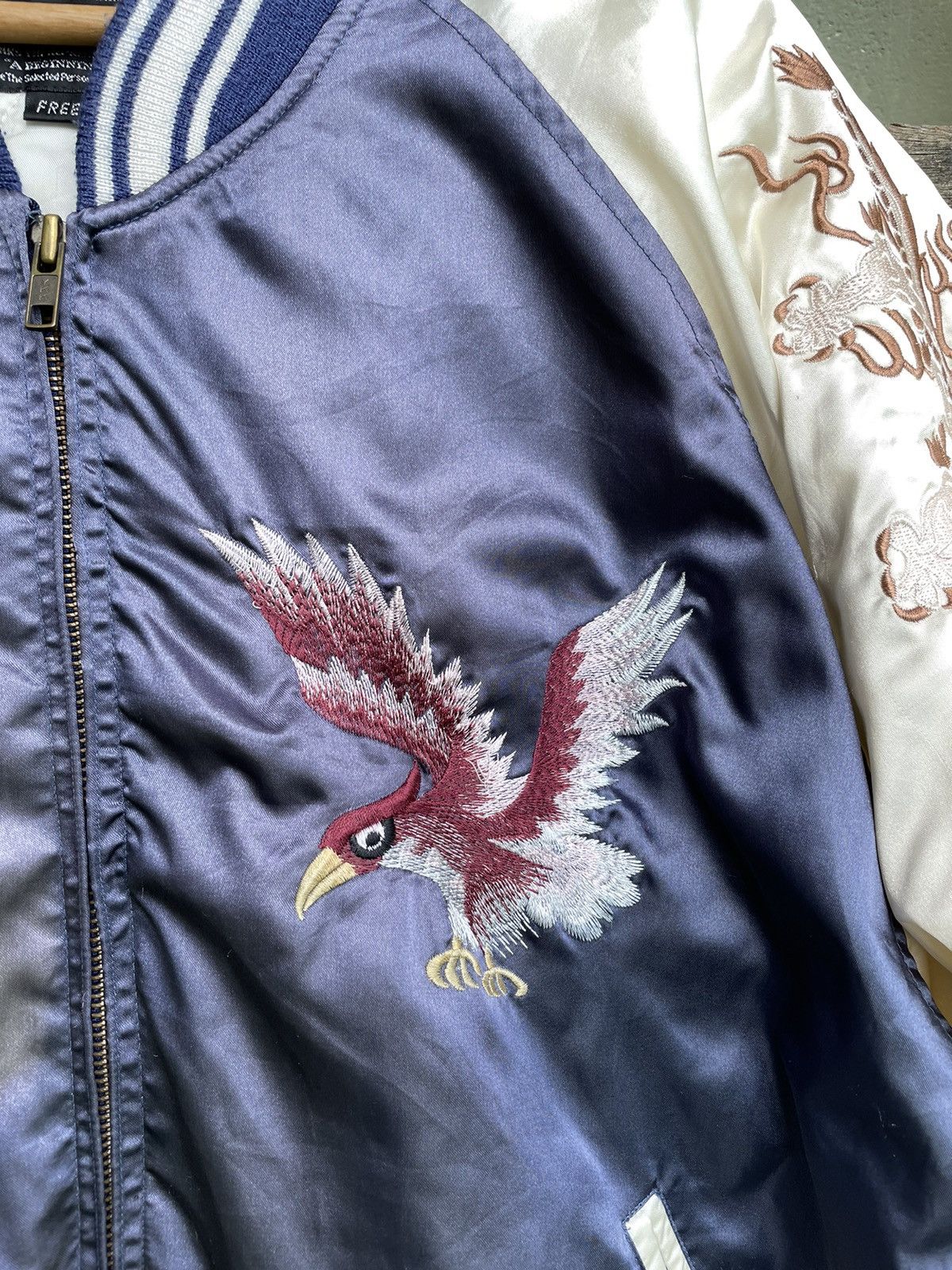 Japanese Brand × Vintage Vintage Sukajan USS Midway Tiger Embroidery Jacket Size US L / EU 52-54 / 3 - 5 Thumbnail
