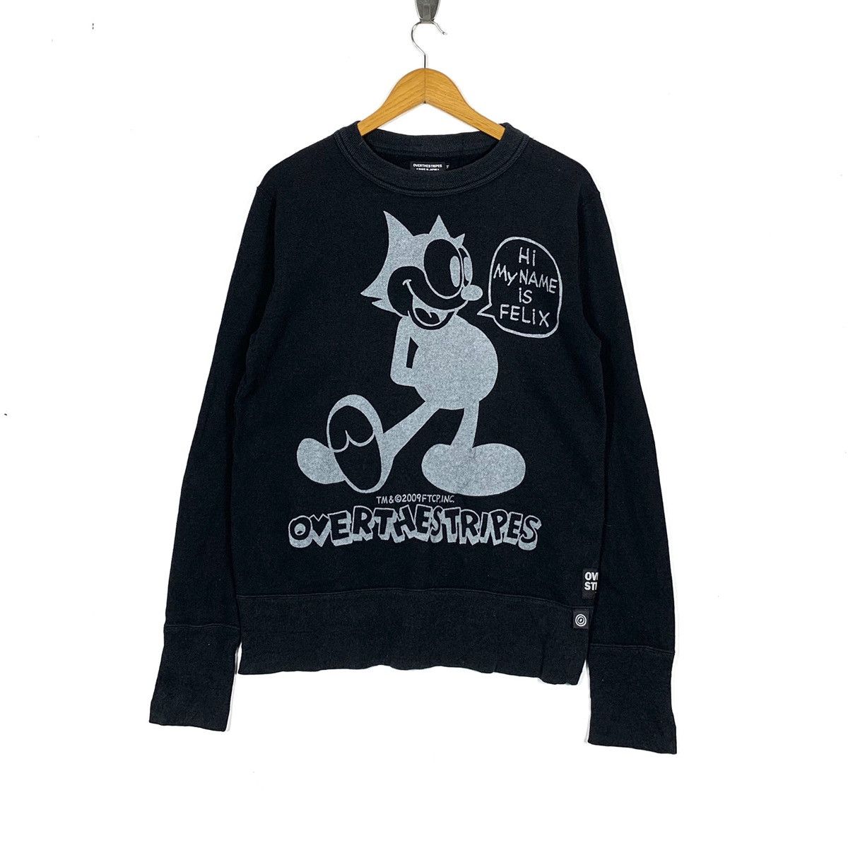 Japanese Brand × OVER THE STRiPES Over The Stripes Felix The Cat Sweatshirt Size US M / EU 48-50 / 2 - 1 Thumbnail