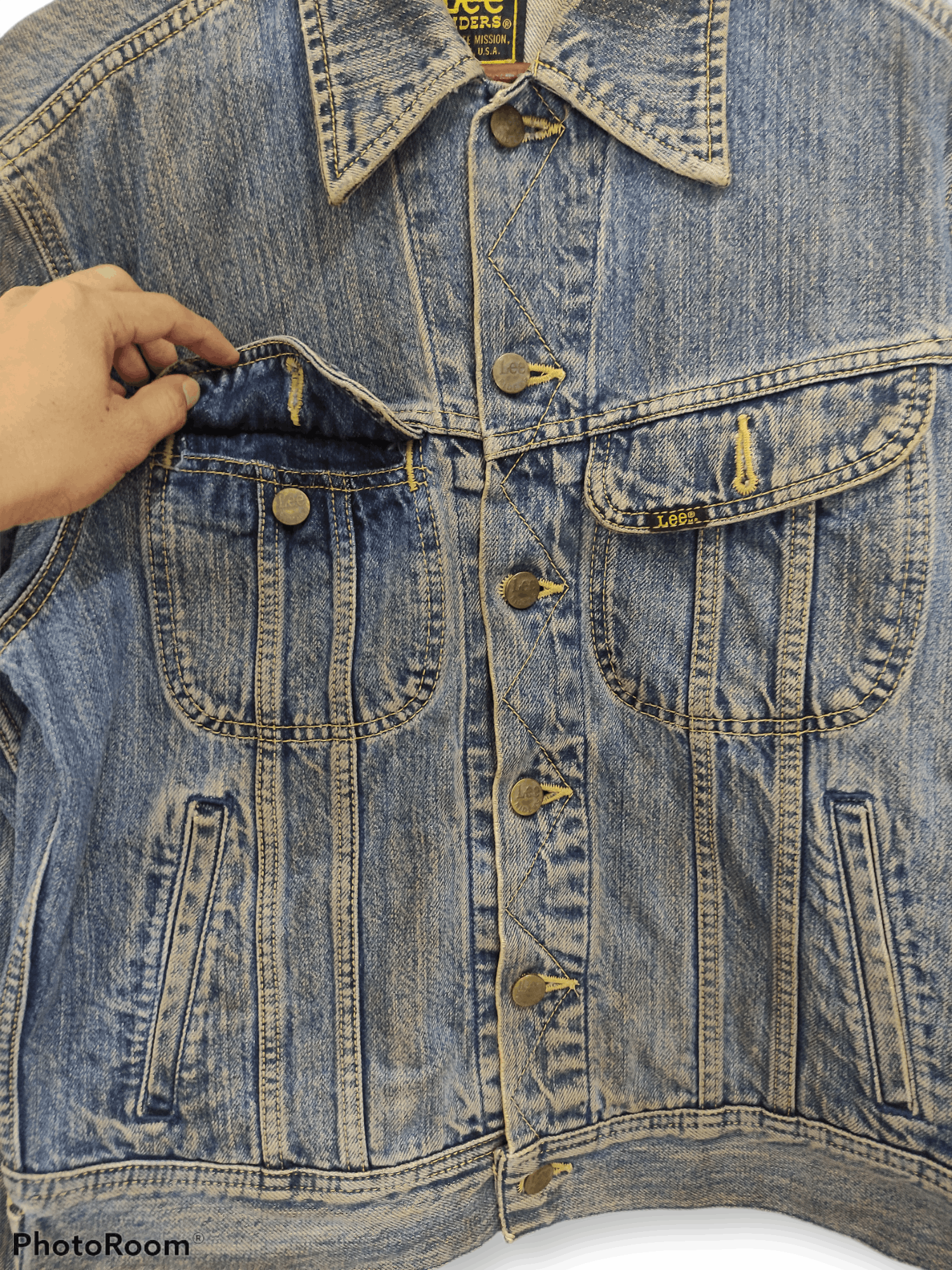 Lee Vintage Lee Riders Trucker Distressed Denim Jacket Size US M / EU 48-50 / 2 - 10 Thumbnail