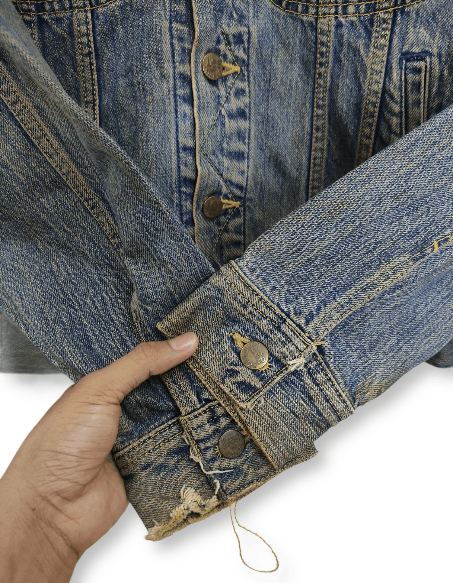 Lee Vintage Lee Riders Trucker Distressed Denim Jacket Size US M / EU 48-50 / 2 - 12 Thumbnail