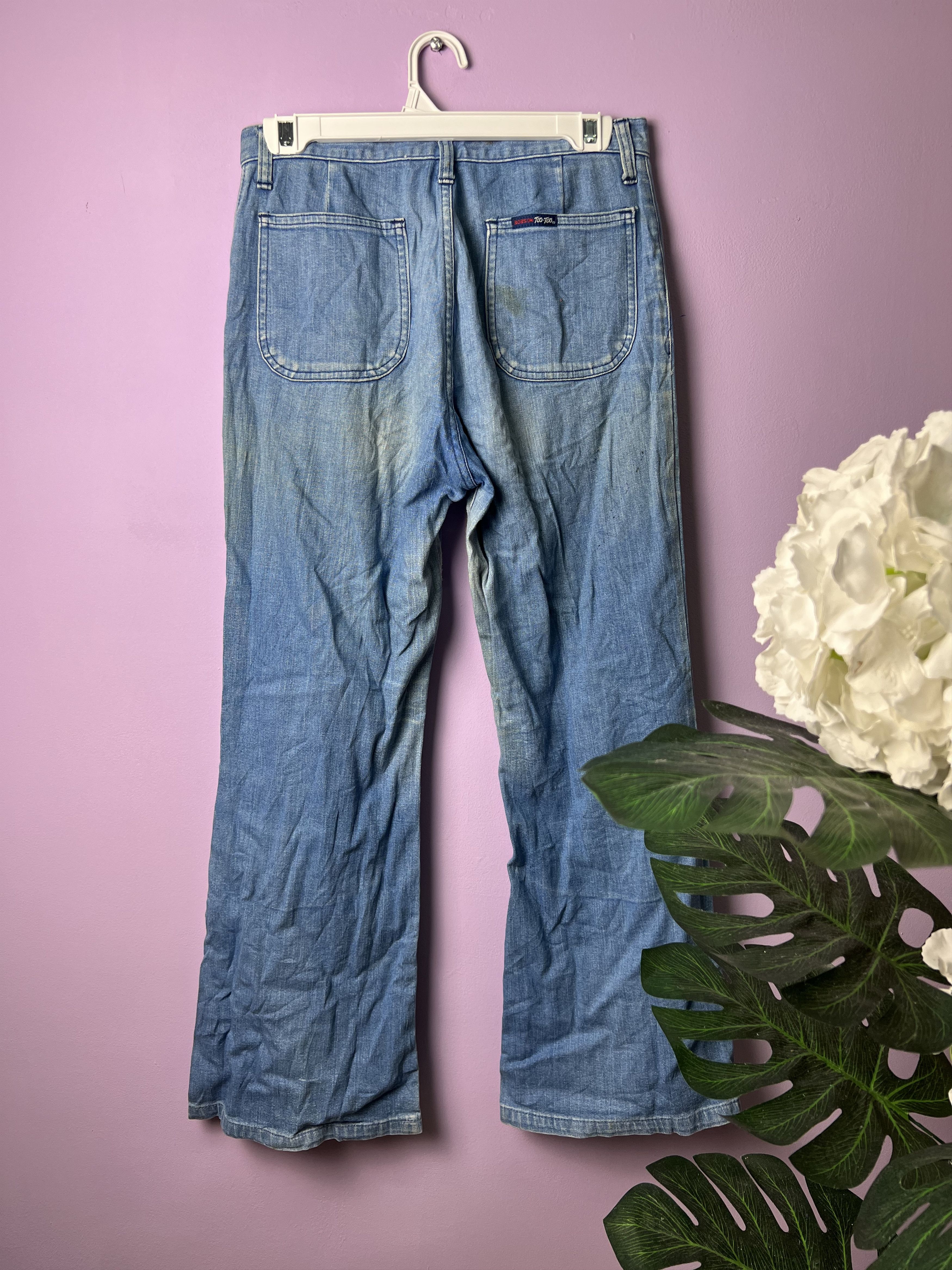 Japanese Brand 🔥Rare Vintage Bobson Too-too Bush Pants Denim Size US 29 - 3 Thumbnail