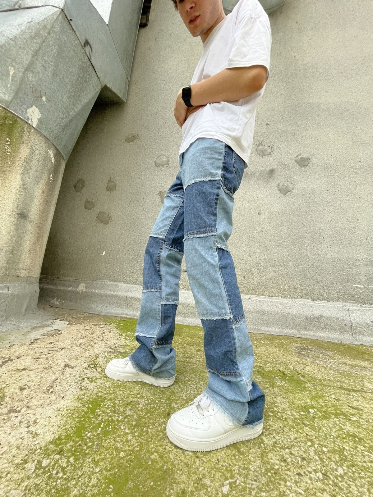 Beauty Beast Vintage Japanese Denim Flared Patchwork Jeans Rare Size US 30 / EU 46 - 2 Thumbnail