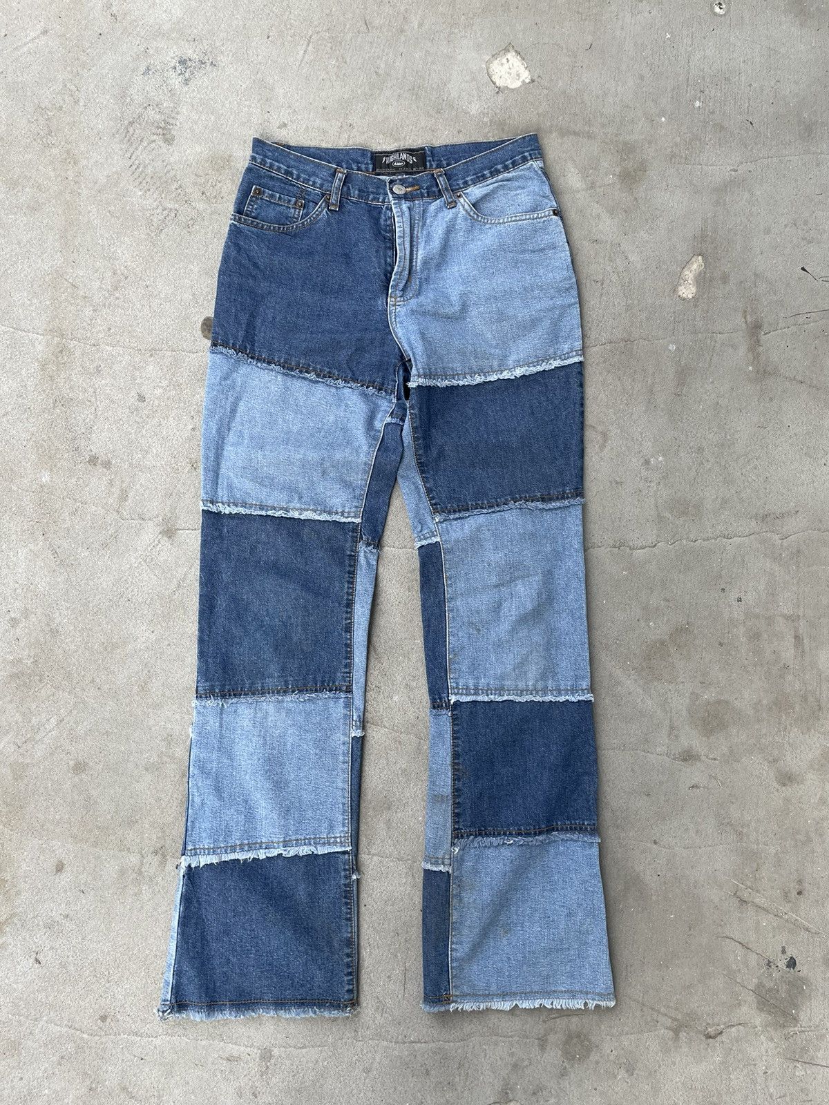 Beauty Beast Vintage Japanese Denim Flared Patchwork Jeans Rare Size US 30 / EU 46 - 8 Thumbnail