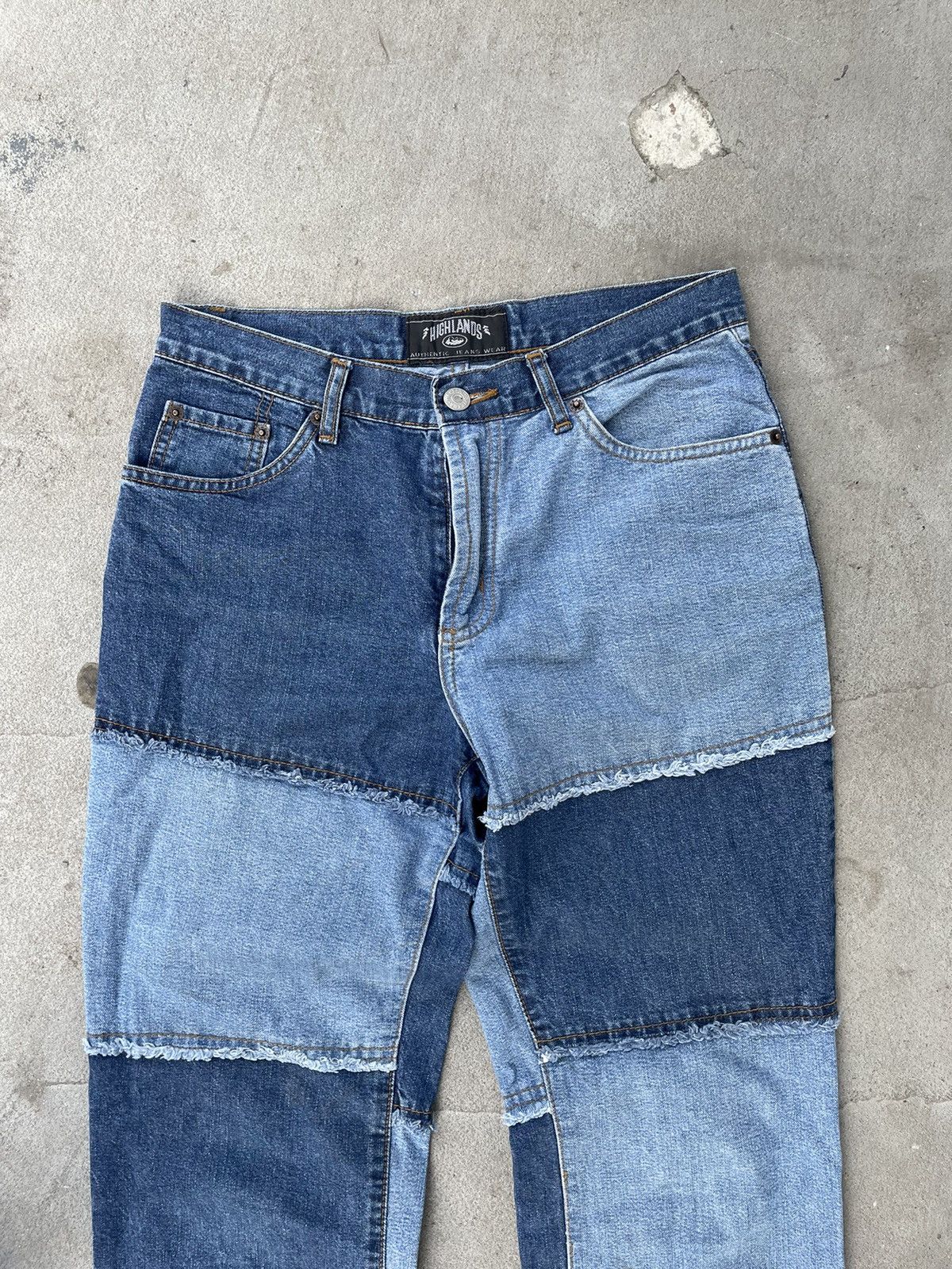 Beauty Beast Vintage Japanese Denim Flared Patchwork Jeans Rare Size US 30 / EU 46 - 9 Thumbnail