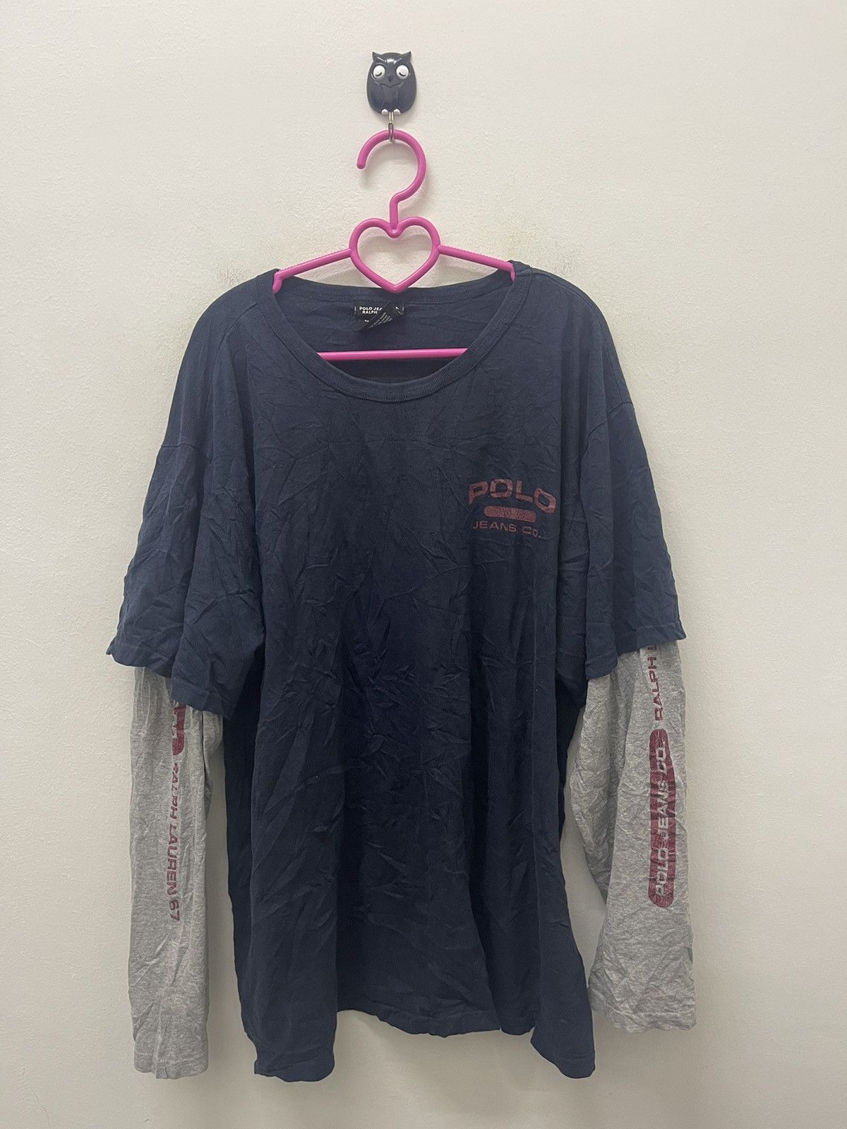 image of Polo Ralph Lauren x Ralph Lauren Vintage Polo Jeans Co. Ralph Laurent in Navy/Grey, Men's (Size XL)