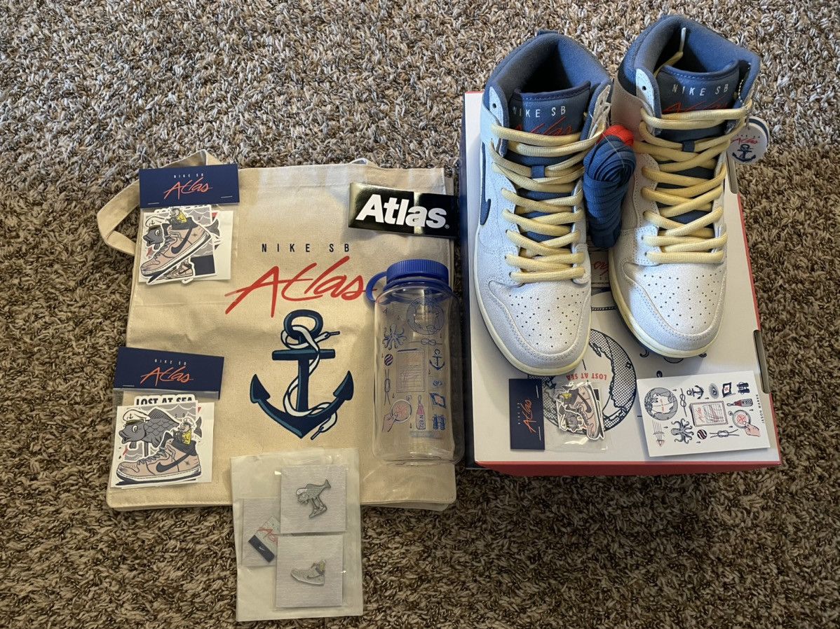 Nike Nike SB X Atlas Dunk High Size 8.5 Special Box & Accessories Size US 8.5 / EU 41-42 - 5 Thumbnail