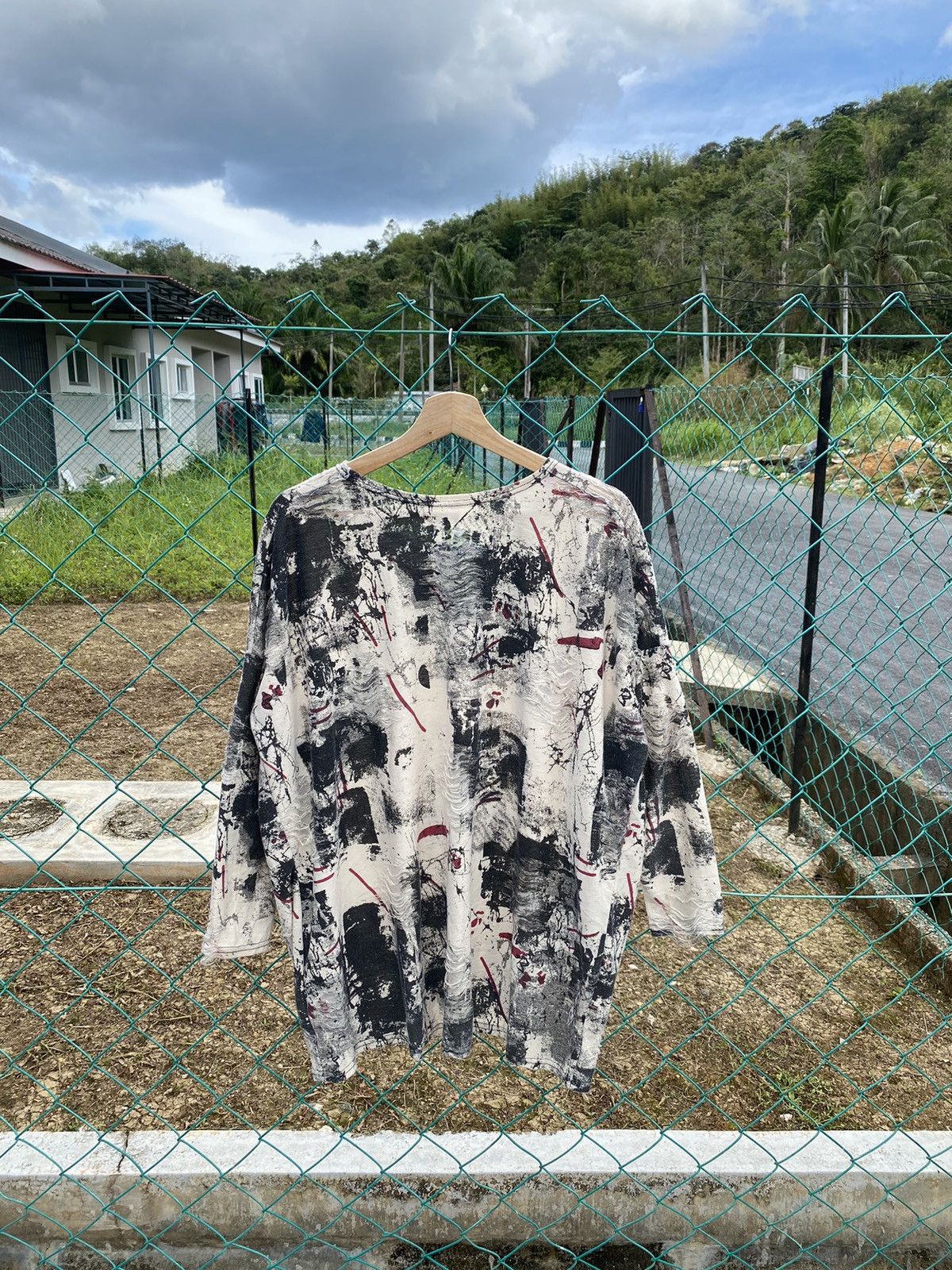14th Addiction × If Six Was Nine × Japanese Brand Distressed Edge Line Like Punk Style Size XL / US 12-14 / IT 48-50 - 2 Thumbnail
