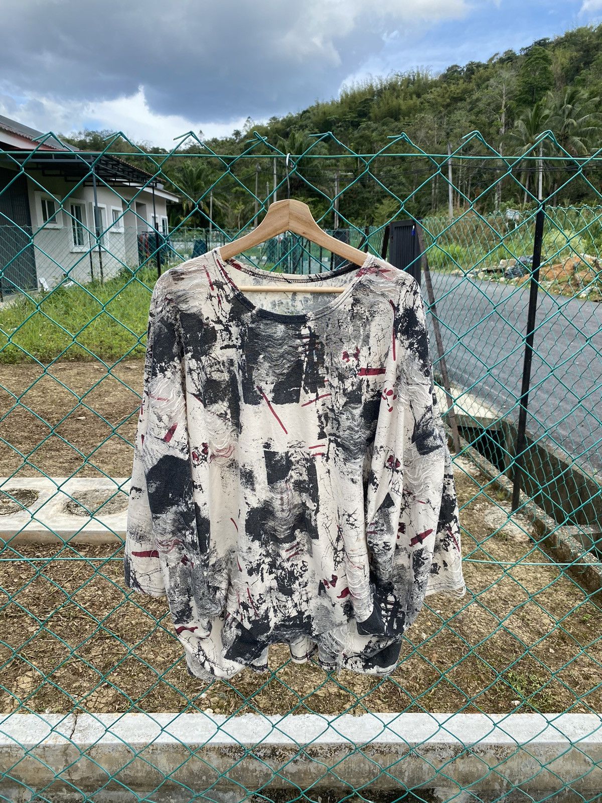 14th Addiction × If Six Was Nine × Japanese Brand Distressed Edge Line Like Punk Style Size XL / US 12-14 / IT 48-50 - 1 Thumbnail