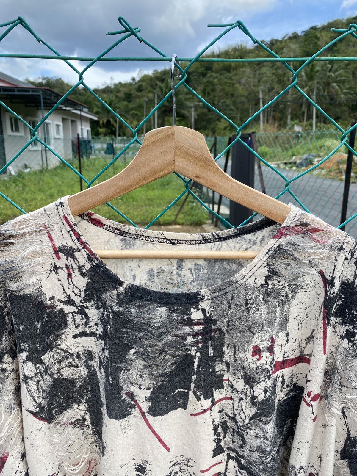 14th Addiction × If Six Was Nine × Japanese Brand Distressed Edge Line Like Punk Style Size XL / US 12-14 / IT 48-50 - 3 Thumbnail