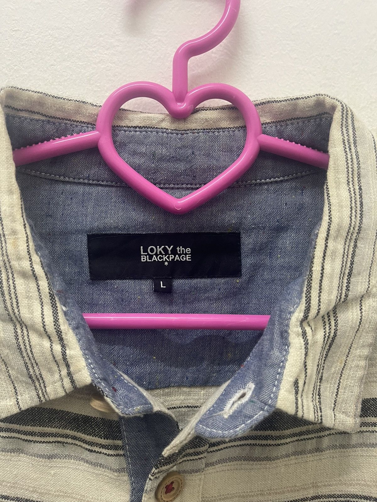 Japanese Brand Rare Vintage LOKY THE BLACKPAGE Striped Double Pockets Size US L / EU 52-54 / 3 - 4 Thumbnail