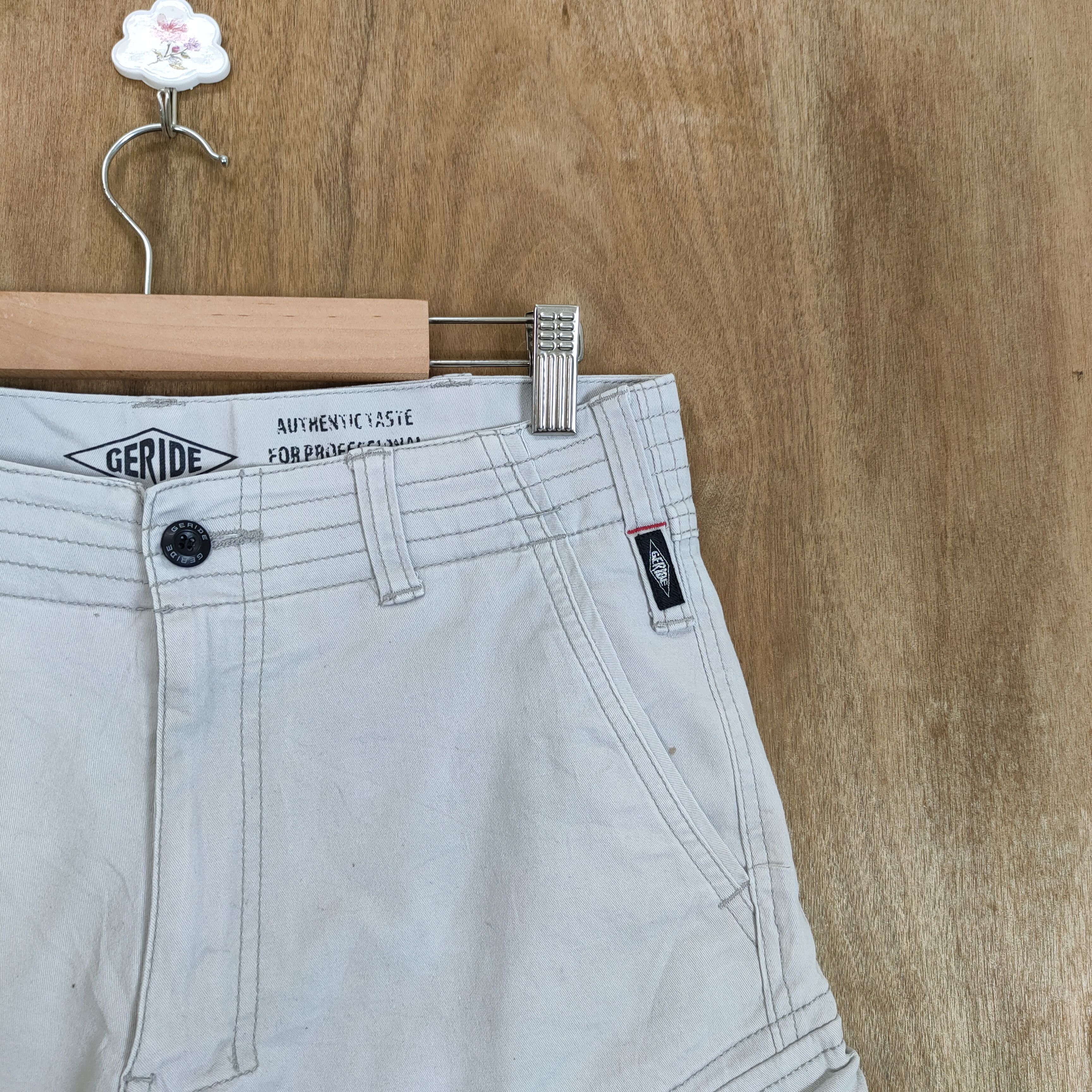 Japanese Brand × White's Boots VINTAGE GERIDE WHITE CARGO PANTS Size US 30 / EU 46 - 5 Thumbnail
