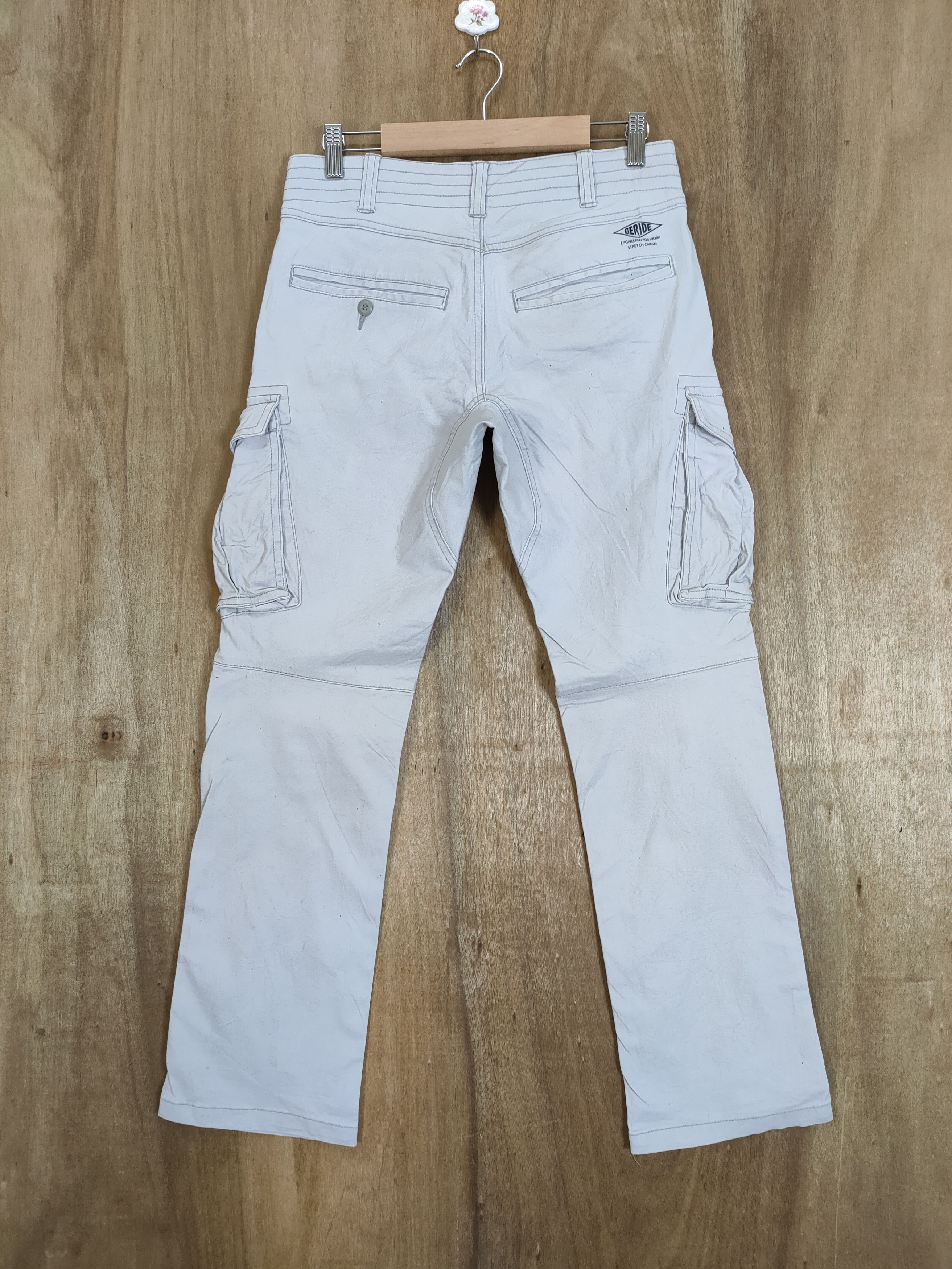 Japanese Brand × White's Boots VINTAGE GERIDE WHITE CARGO PANTS Size US 30 / EU 46 - 7 Thumbnail