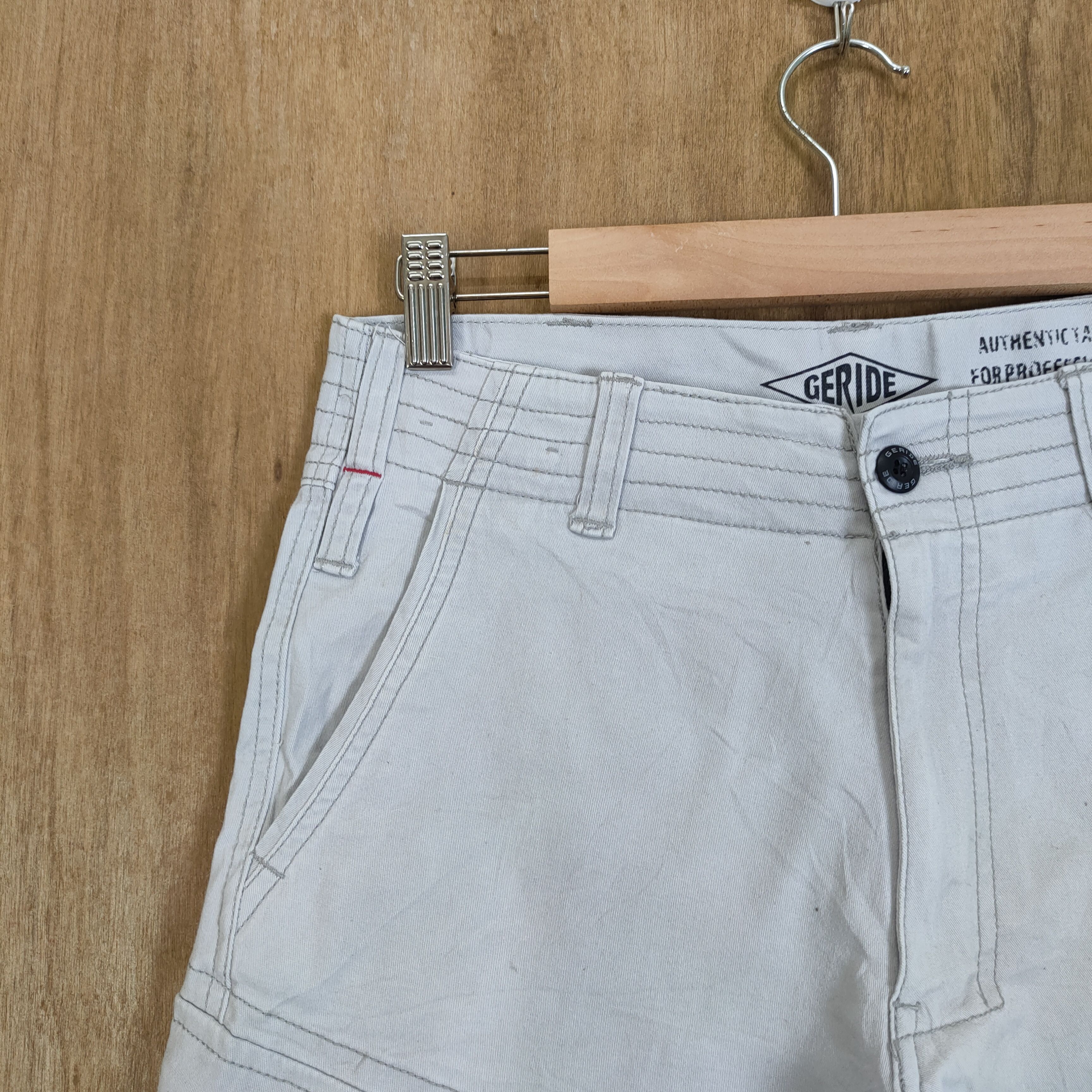 Japanese Brand × White's Boots VINTAGE GERIDE WHITE CARGO PANTS Size US 30 / EU 46 - 4 Thumbnail