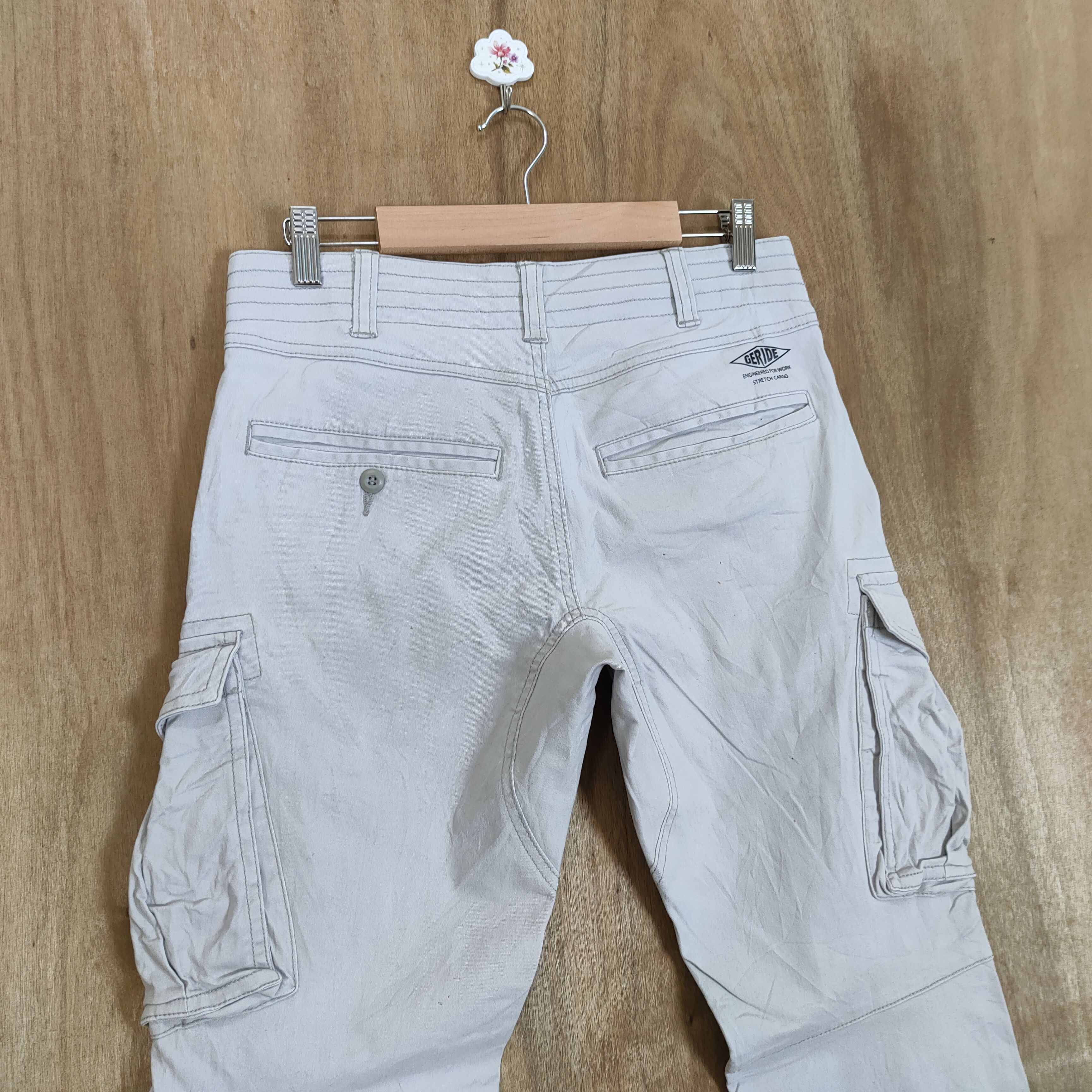 Japanese Brand × White's Boots VINTAGE GERIDE WHITE CARGO PANTS Size US 30 / EU 46 - 8 Thumbnail