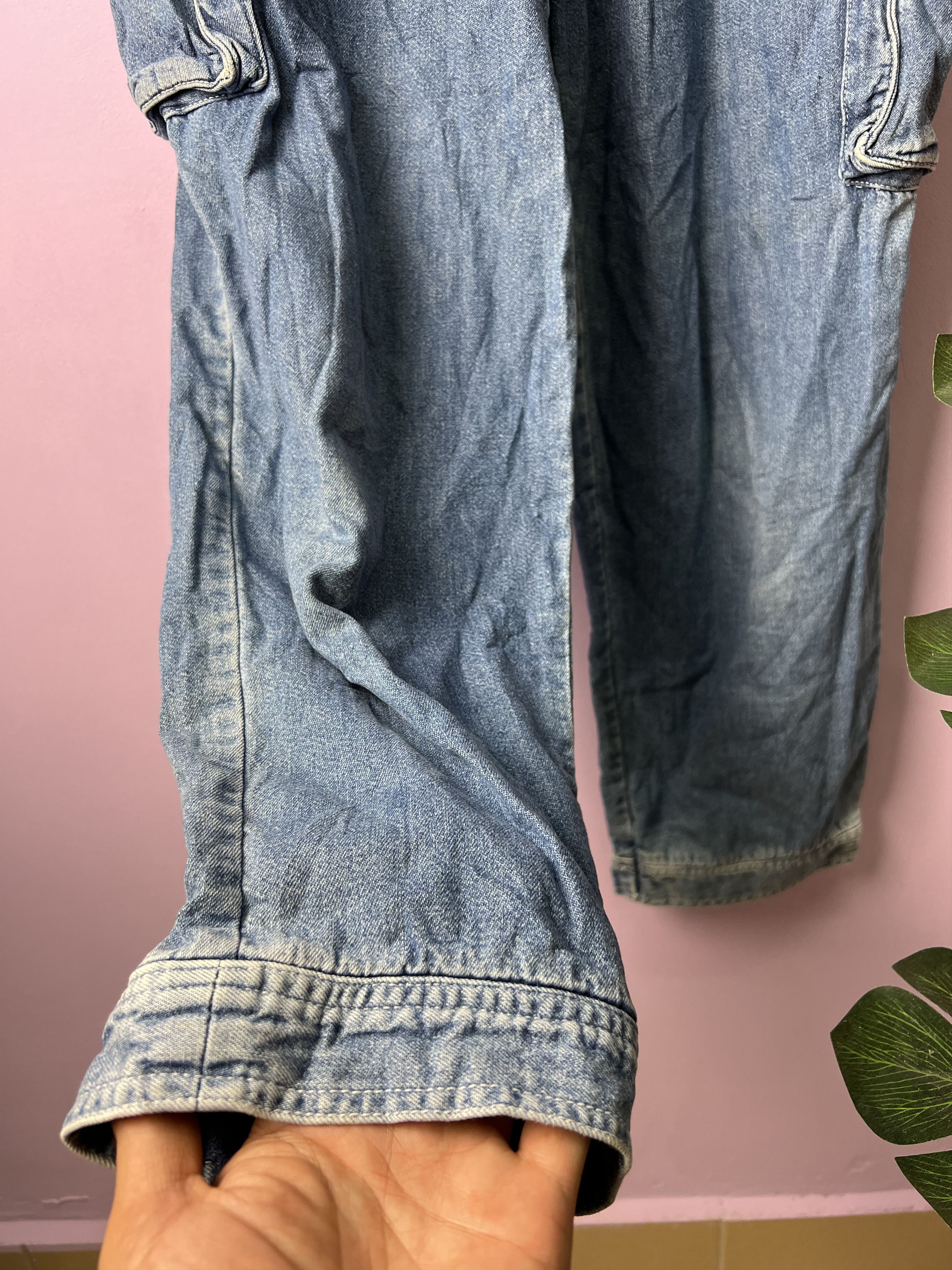 Japanese Brand 🔥Vintage Mc Yell Denim Cargo Pants Size US 28 / EU 44 - 7 Thumbnail
