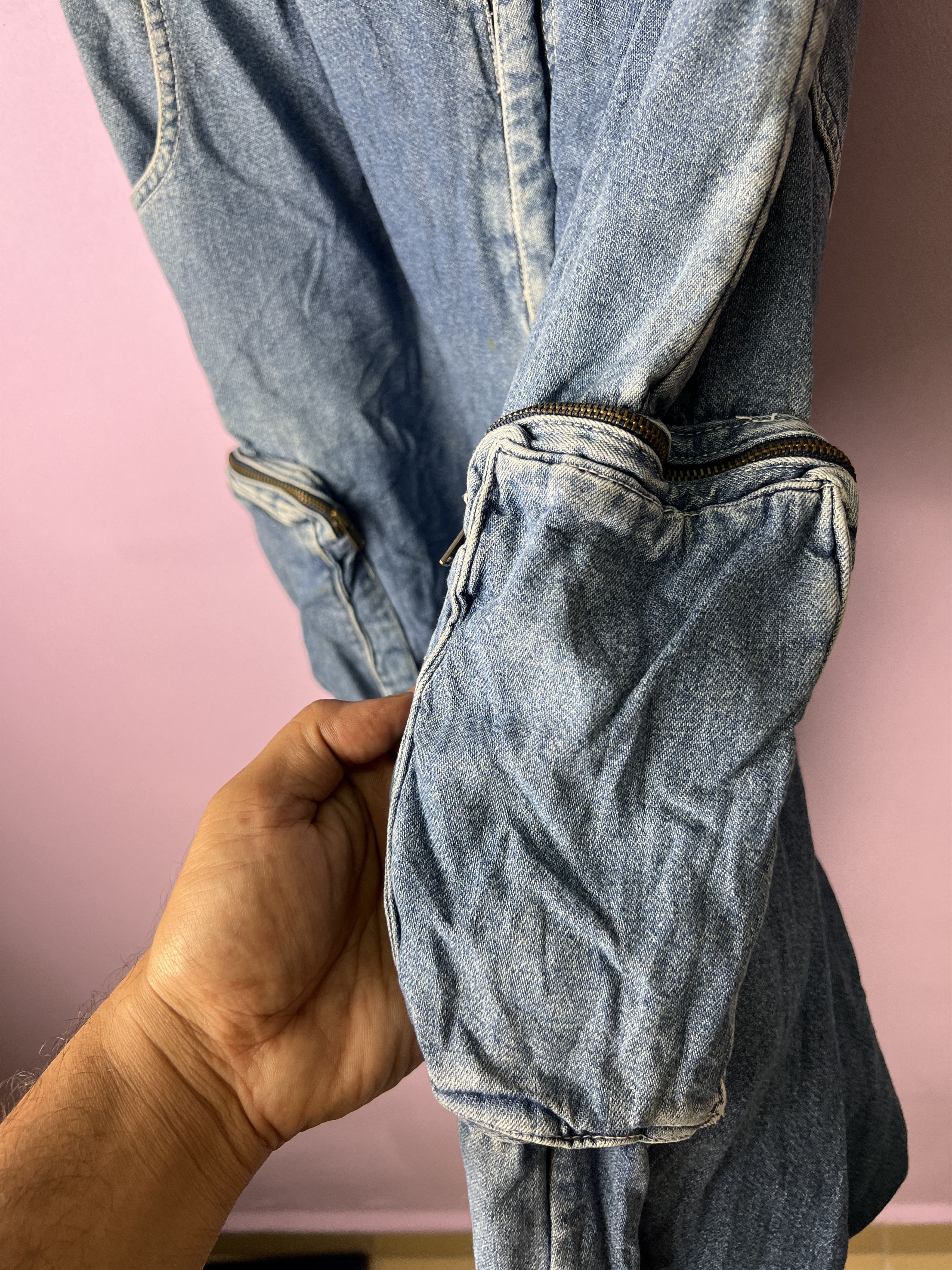 Japanese Brand 🔥Vintage Mc Yell Denim Cargo Pants Size US 28 / EU 44 - 10 Thumbnail