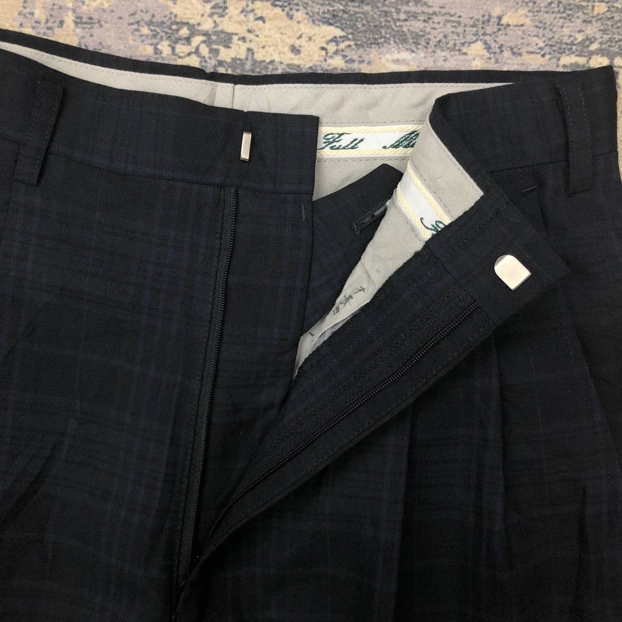 Japanese Brand P66 VTG TARTAN FULL MAC GOLF PANTS Size US 27 - 5 Thumbnail